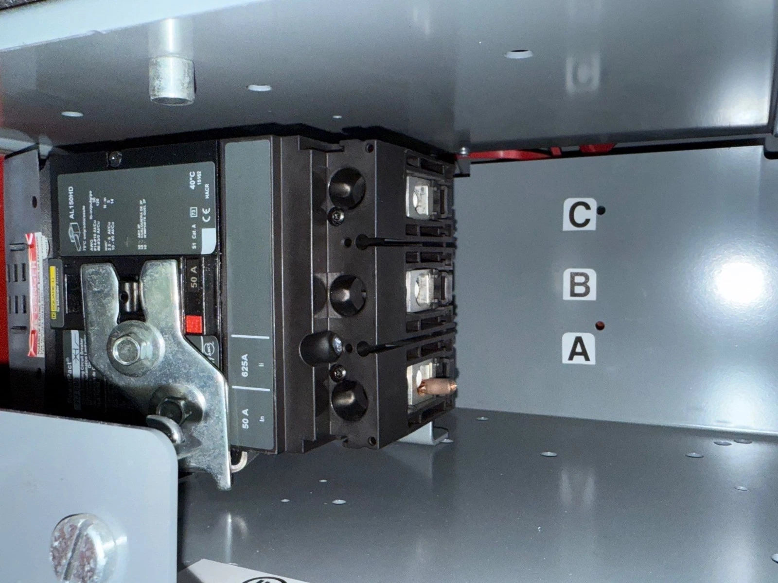 6" Square D Model 6 50 Amp MCC Feeder Bucket HJL36050 Breaker 50A HJL New