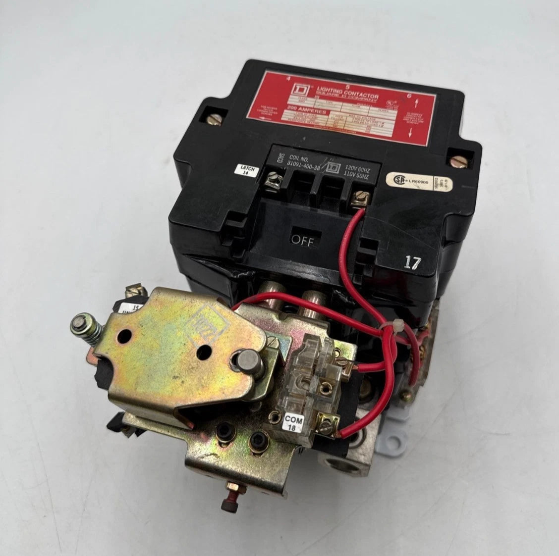 Sq D 8903SV011 Lighting Contactor Coil 110/120V 200A 3P 600V Mechanically Held Used