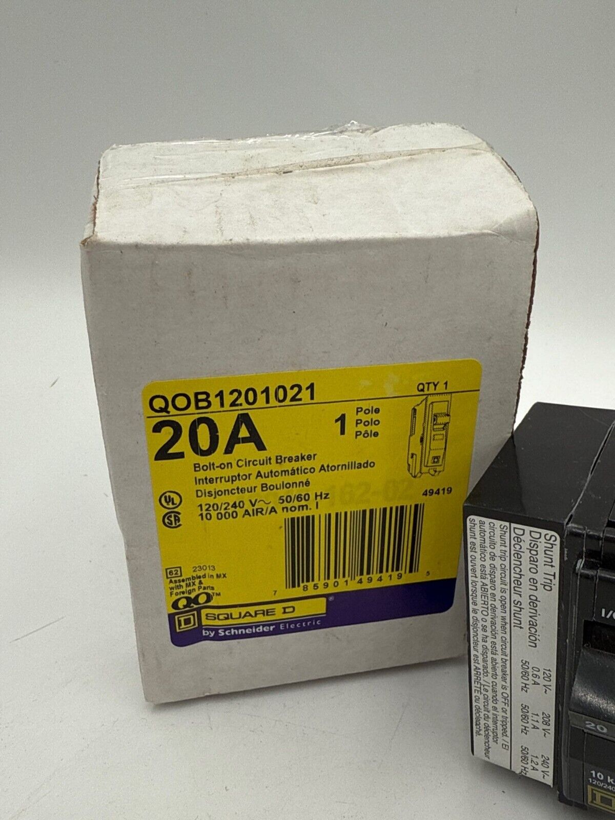 Square D QOB1201021 New