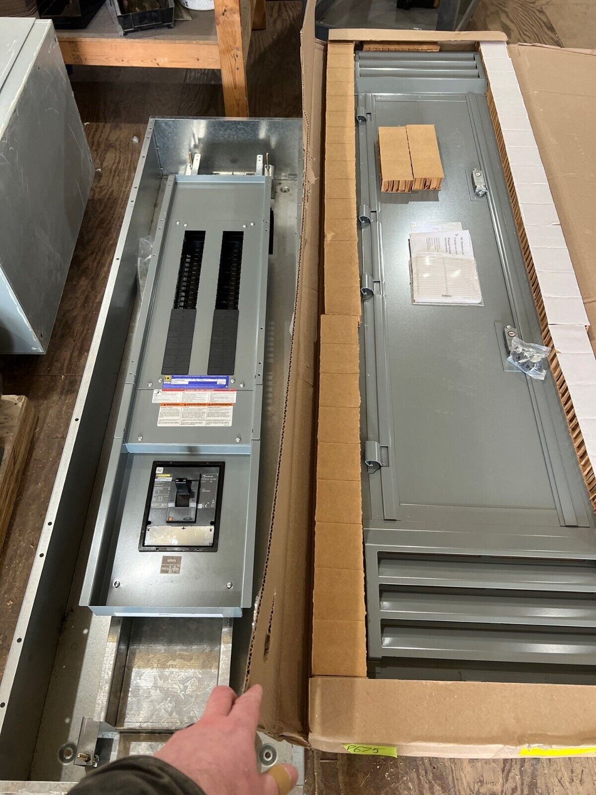 Sq D NQ Panelboard 600A 208Y/120V 3PH 42 Cir LGP36600U31X MCB Indoor Encl P675 New