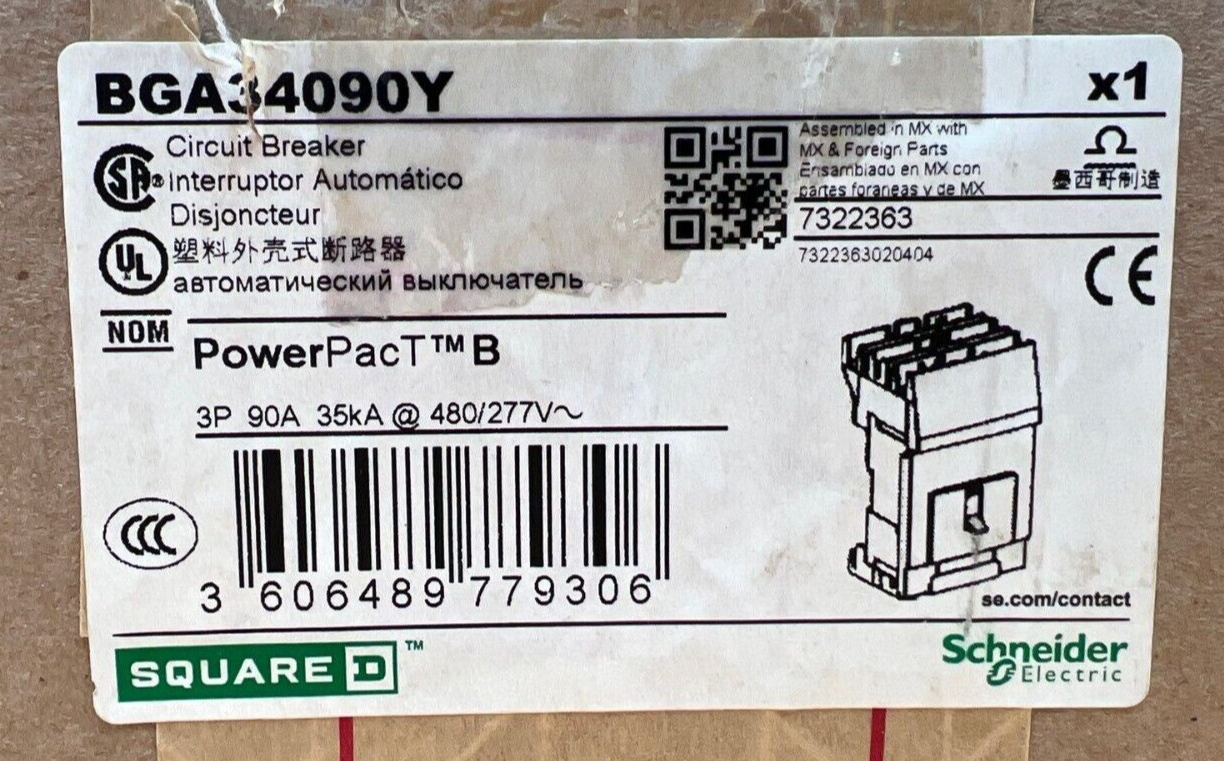 Square D BGA34090Y New