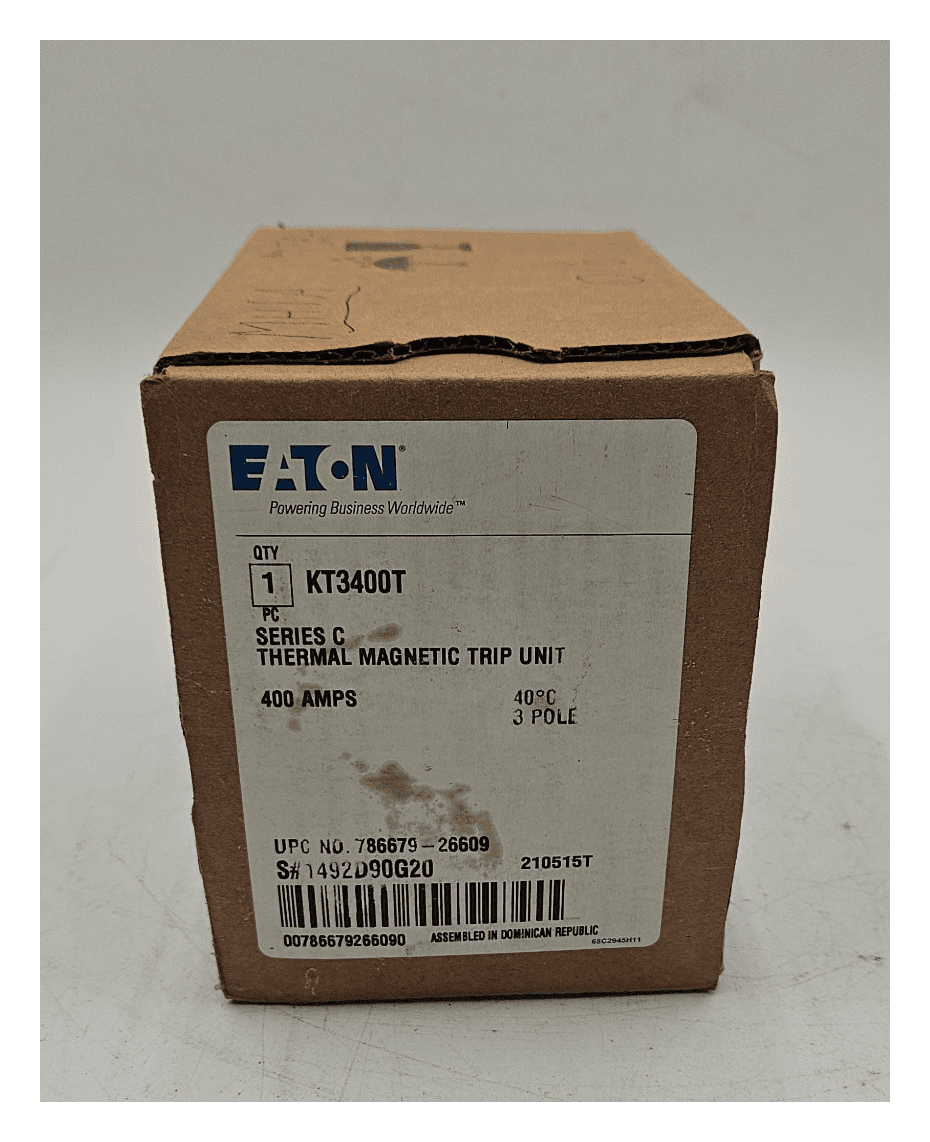 Eaton KT3400T Circuit Breaker 400A 3P NEW