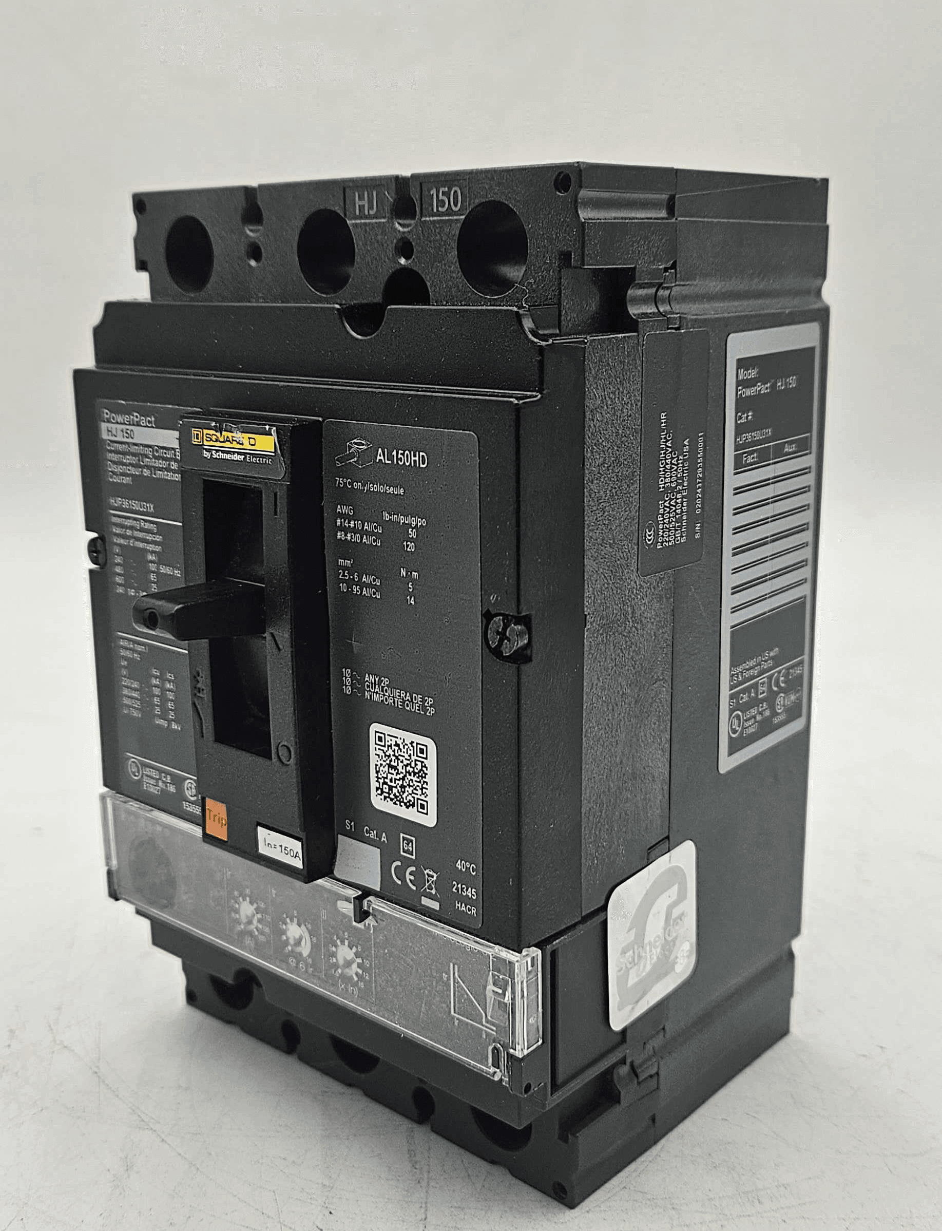 Square D HJP36150U31X Circuit Breaker 150A 600V 3P