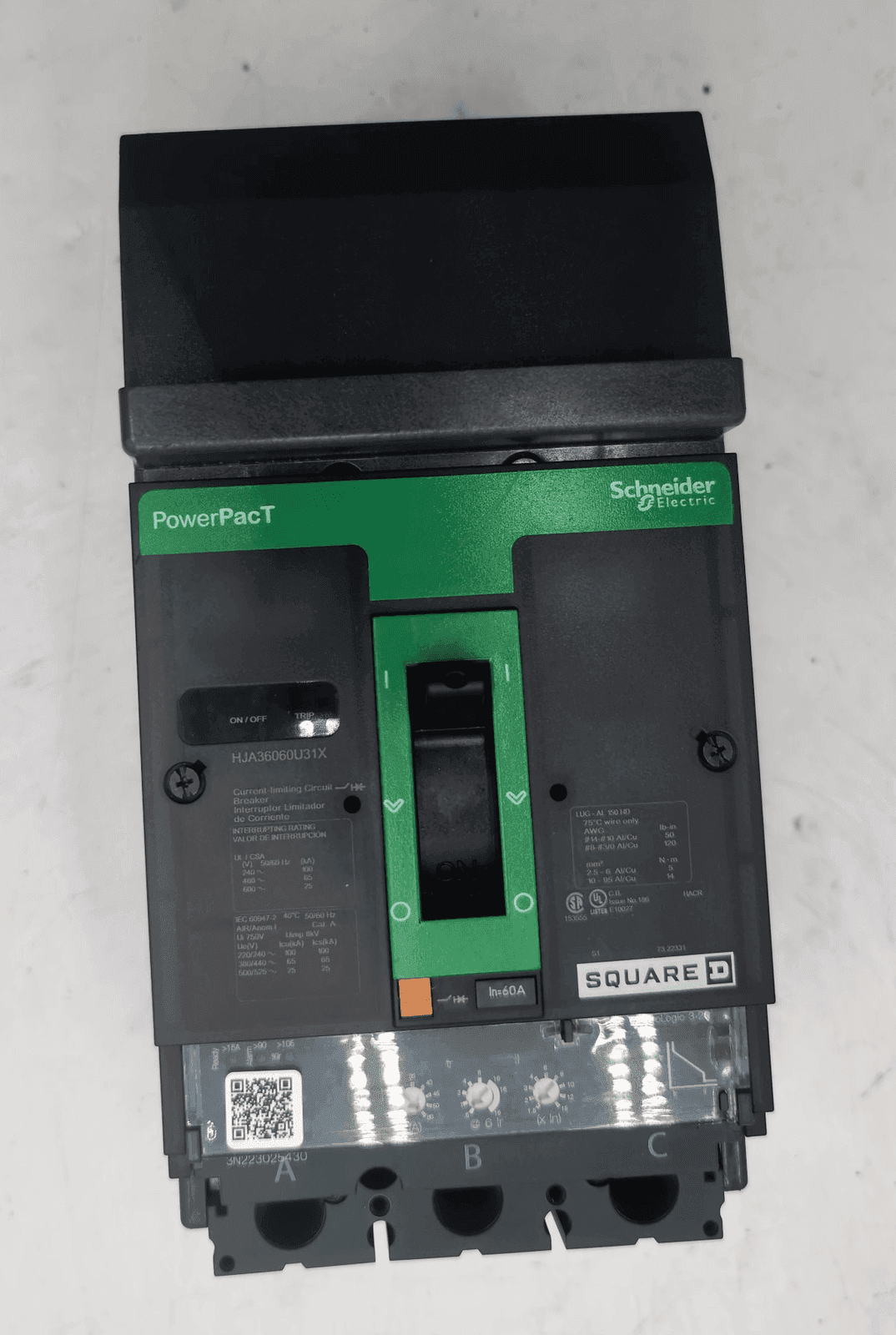 Schneider Electric HJA36060U31X Circuit Breaker — image 1 of 6