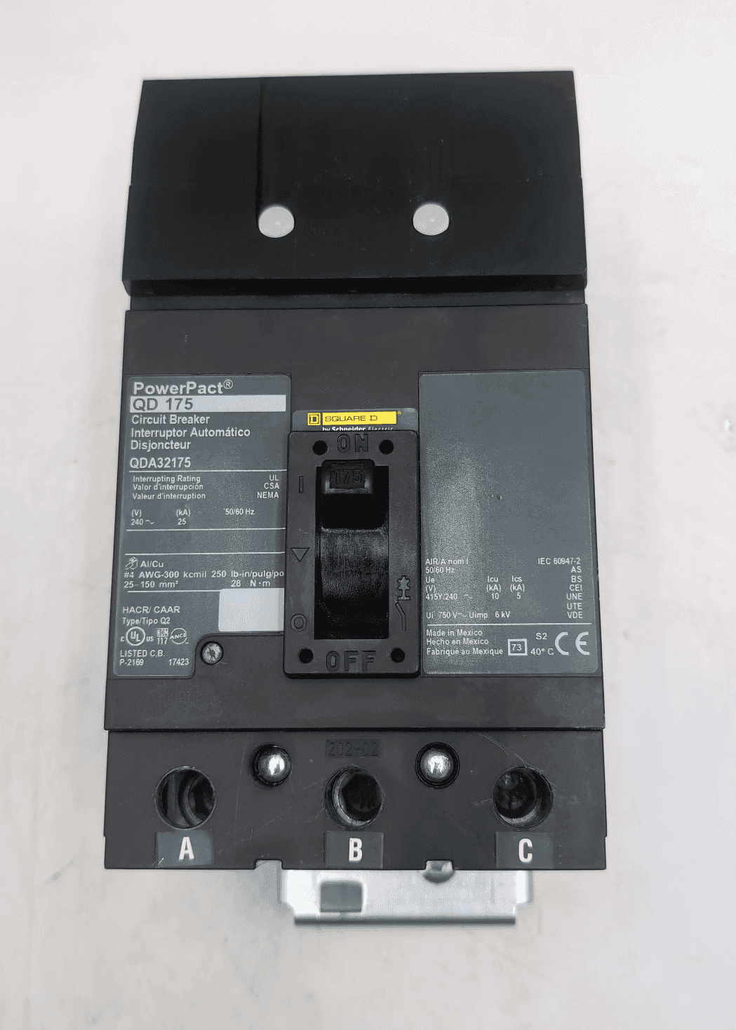 Square D QDA32175 Circuit Breaker — image 1 of 6