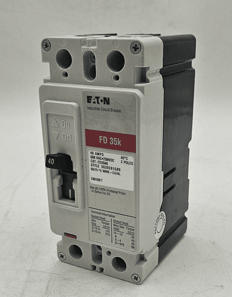 Eaton FD2040 Circuit Breaker 40A 2P 600V