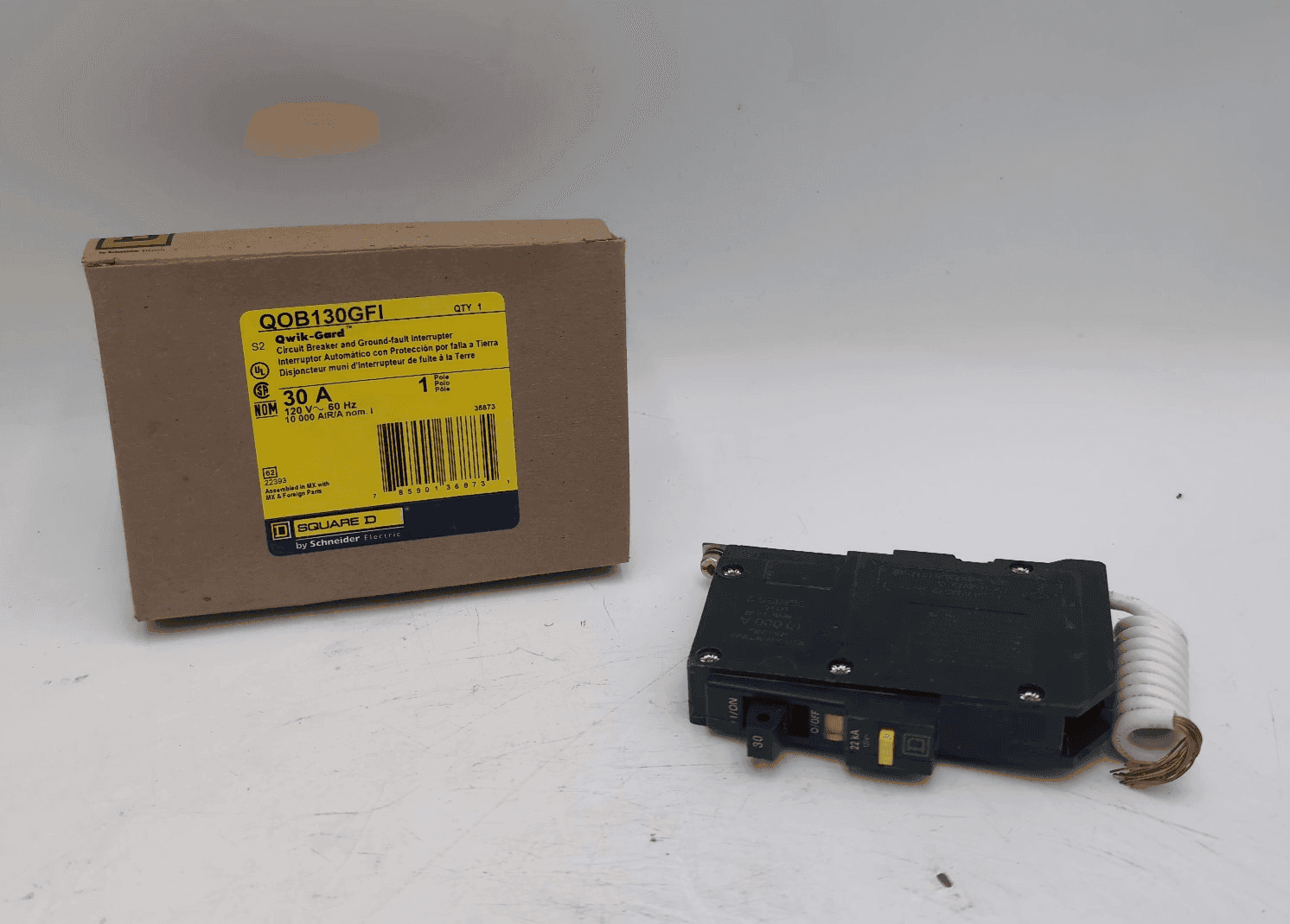 Square D QOB130GFI Circuit Breaker 30A 120V 1 Pole NEW