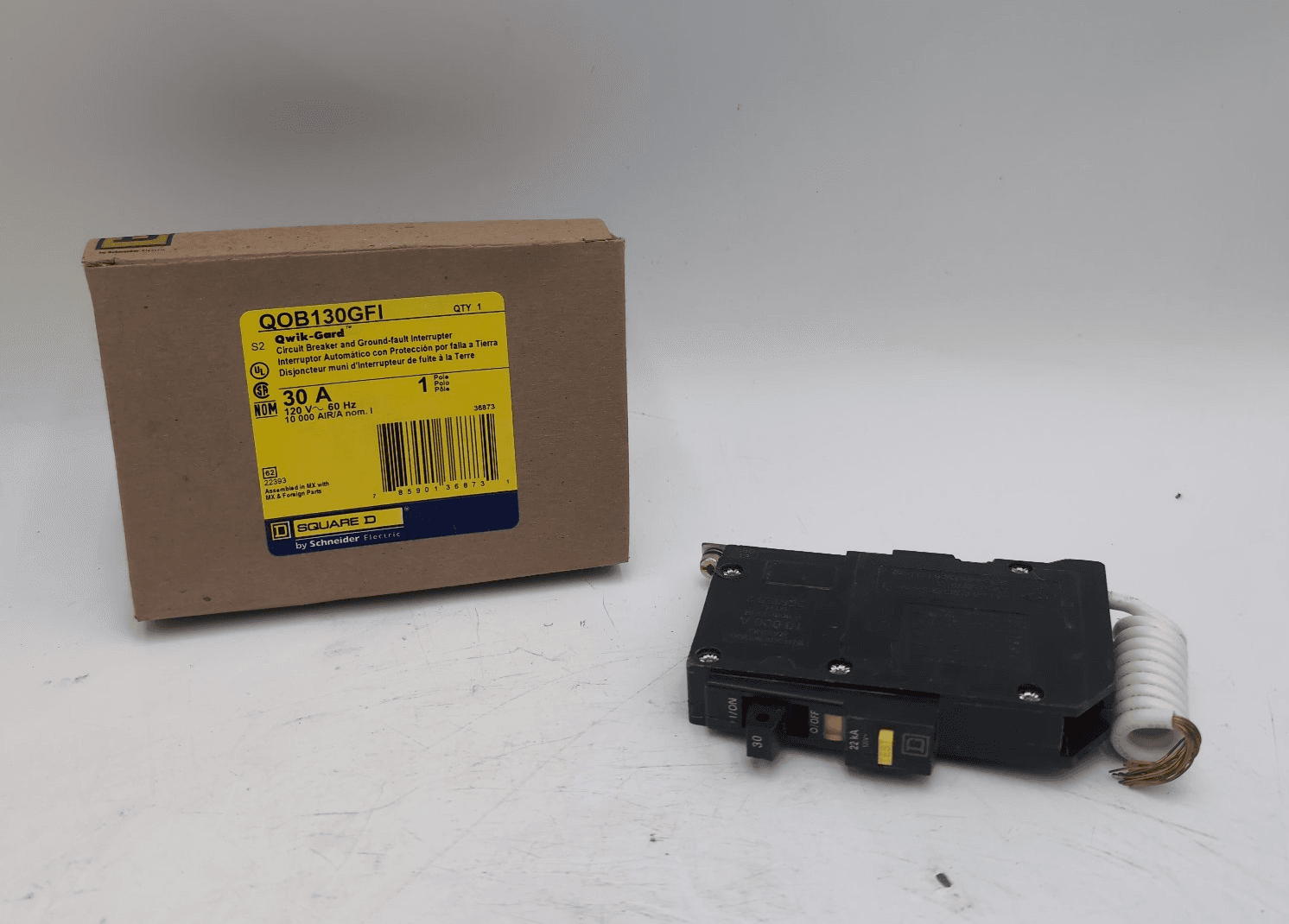 Square D QOB130GFI Circuit Breaker 30A 120V 1 Pole NEW