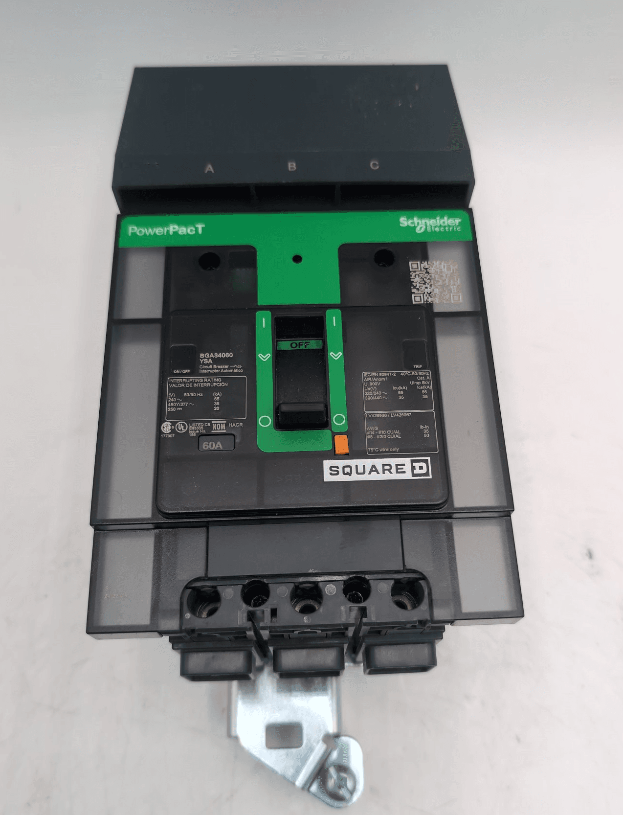 Square D BGA34060YSA Circuit Breaker 60A 240V 3P – image 1