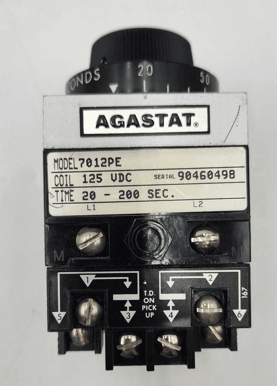 Agastat 7012PE Time Delay Relay 120V 2 Pole