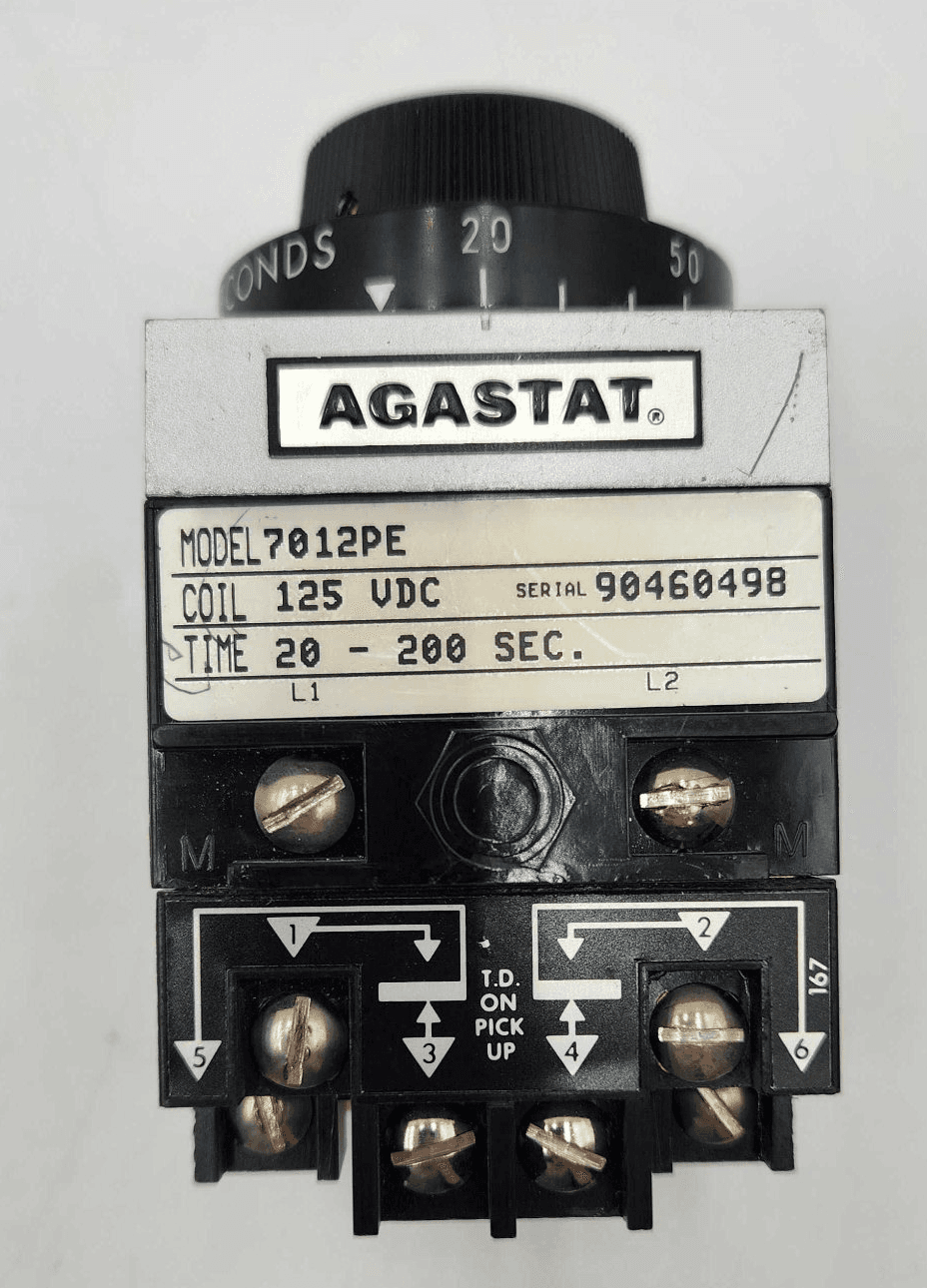 Agastat 7012PE Time Delay Relay 120V 2 Pole – image 1