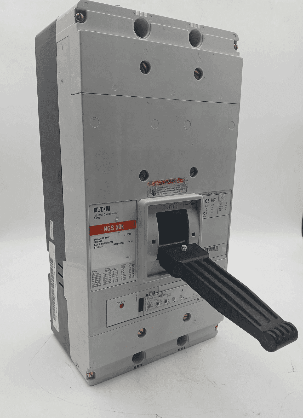 Eaton NGS308033E Circuit Breaker 800A 600V 3P NGS
