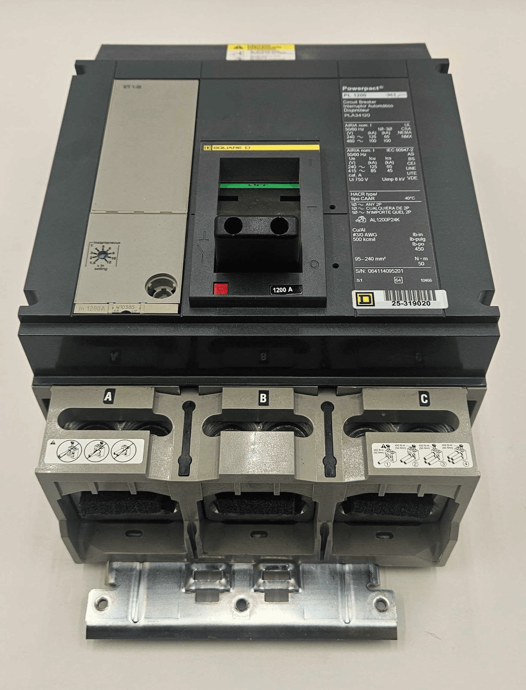 Square D PLA34120 Circuit Breaker — image 1 of 8
