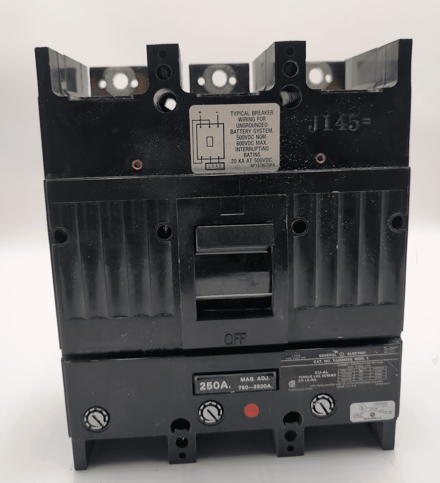 GE TJJ436250 Circuit Breaker — image 1 of 6