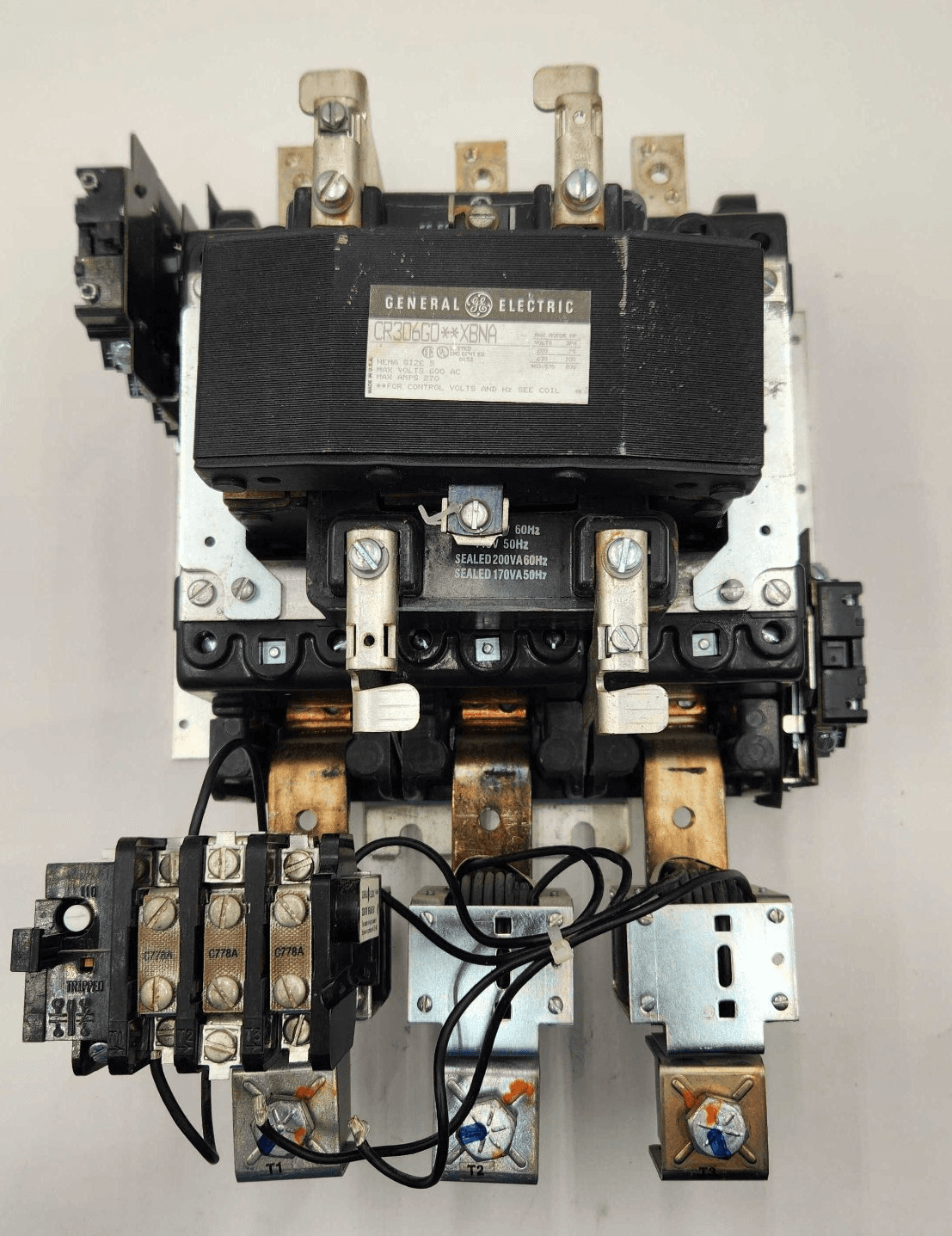 General Electric CR306G0 Starter 600V 55A 3P 120V Coil – image 1