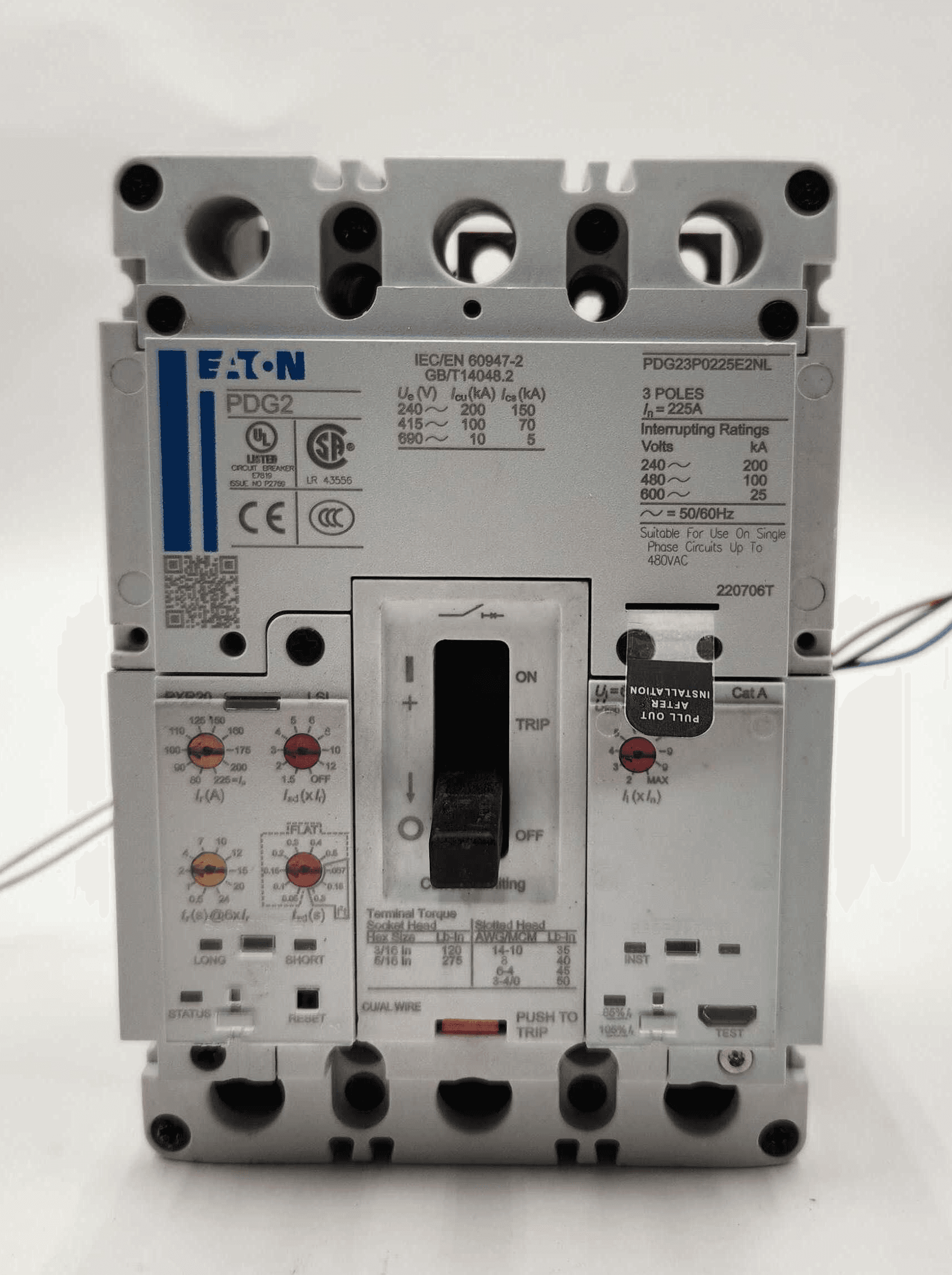Eaton PDG23P0225E2NL Circuit Breaker — image 1 of 8