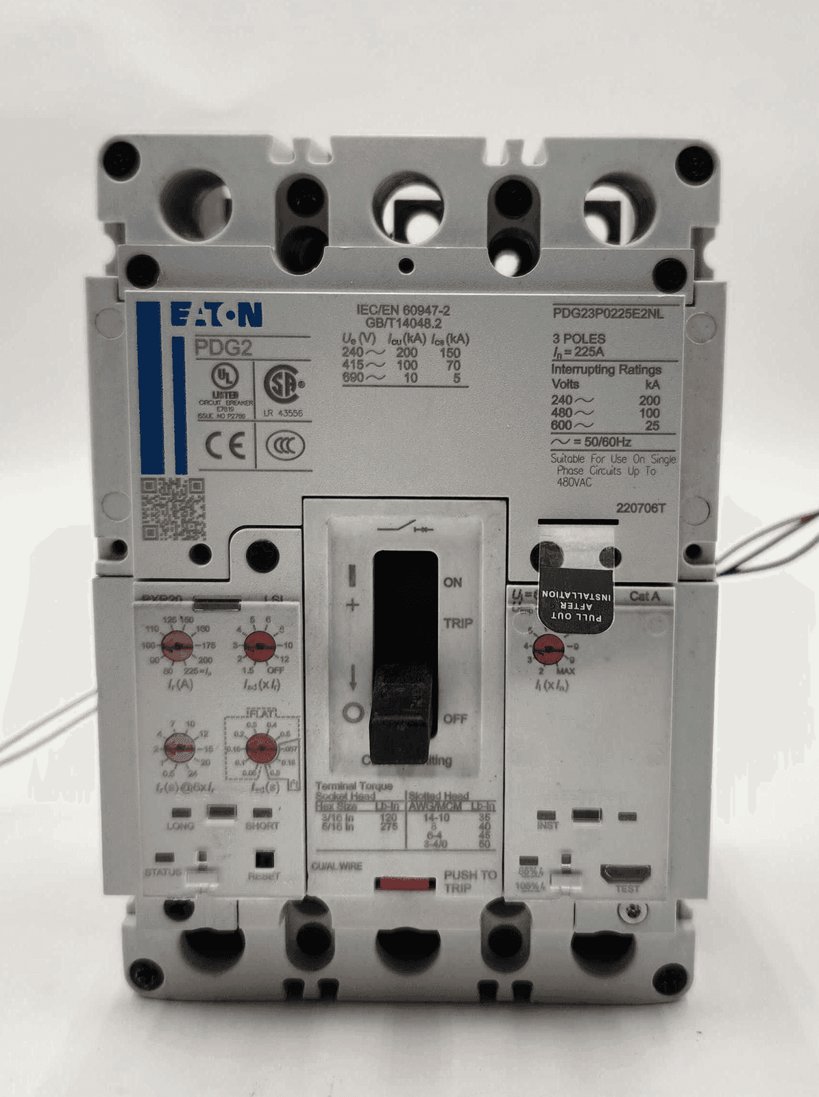 Eaton PDG23P0225E2NL Circuit Breaker — image 1 of 8