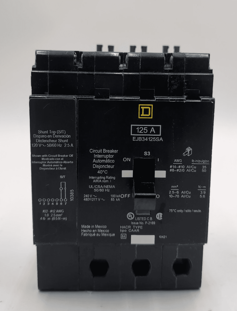 Square D EJB34125SA Circuit Breaker — image 1 of 7