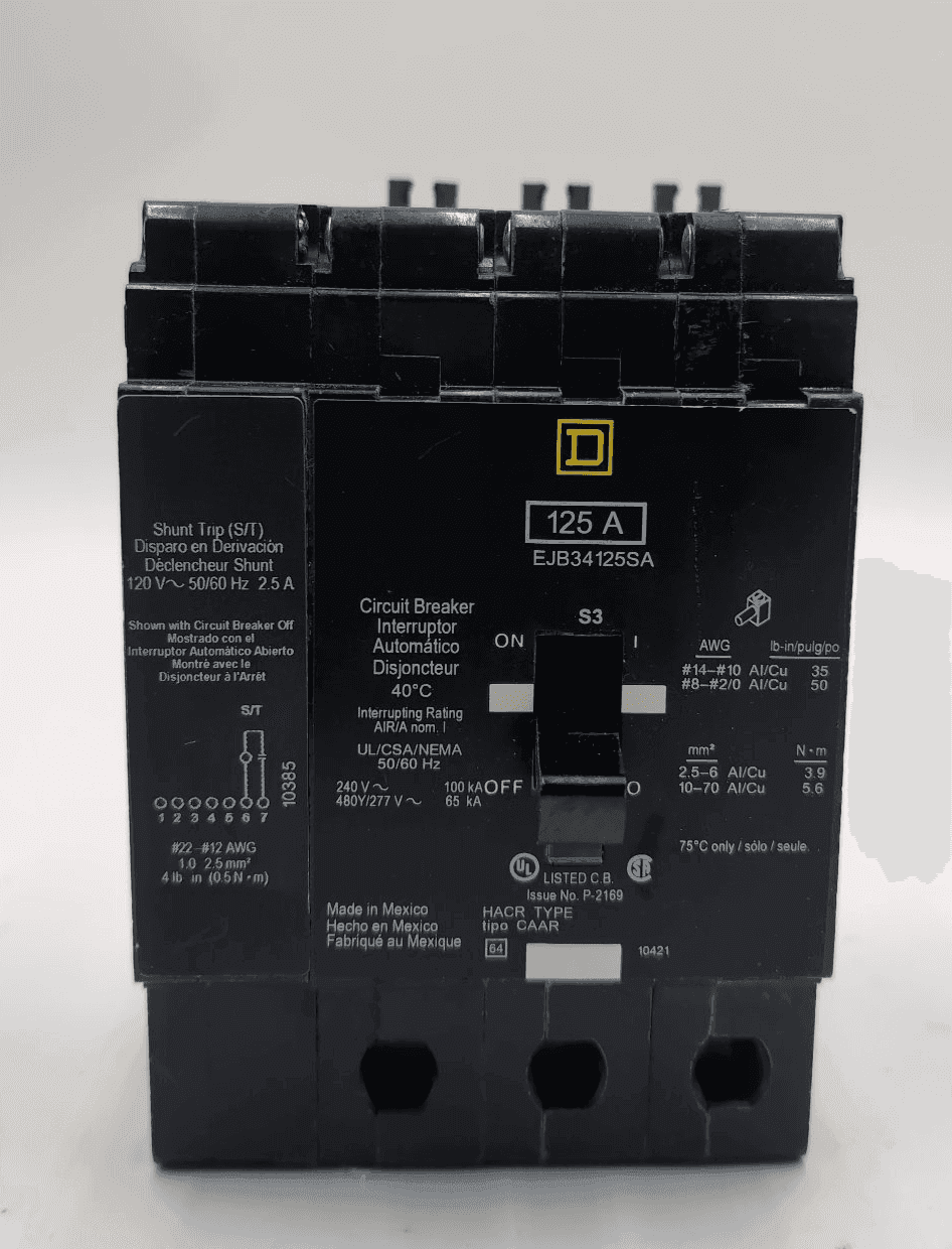 Square D EJB34125SA Circuit Breaker — image 1 of 7