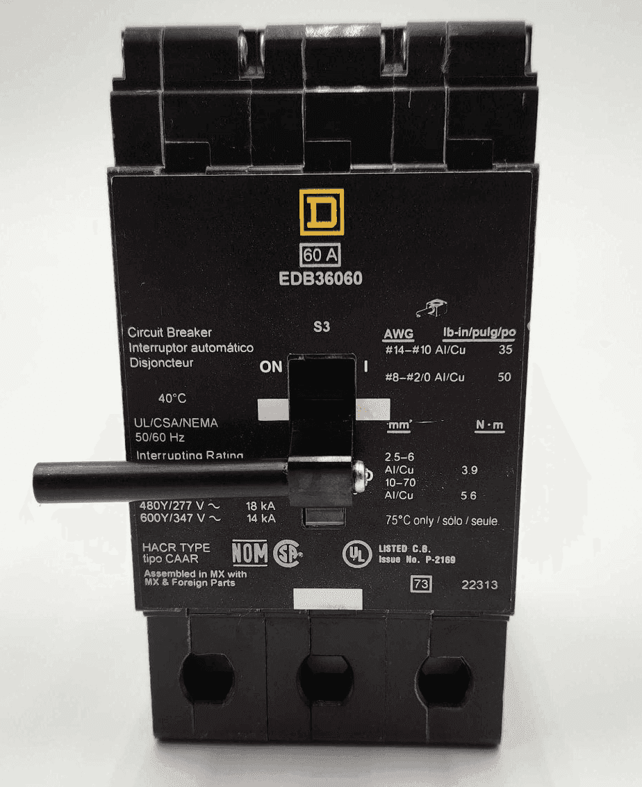 Square D EDB36060 Circuit Breaker — image 1 of 8