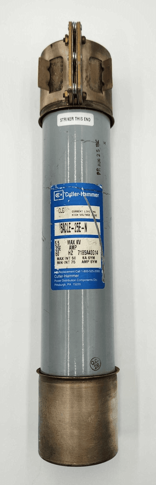Cutler-Hammer 5ACLE-25E-N Fuse 25A 5.5KV Class RK1 Time-Delay
