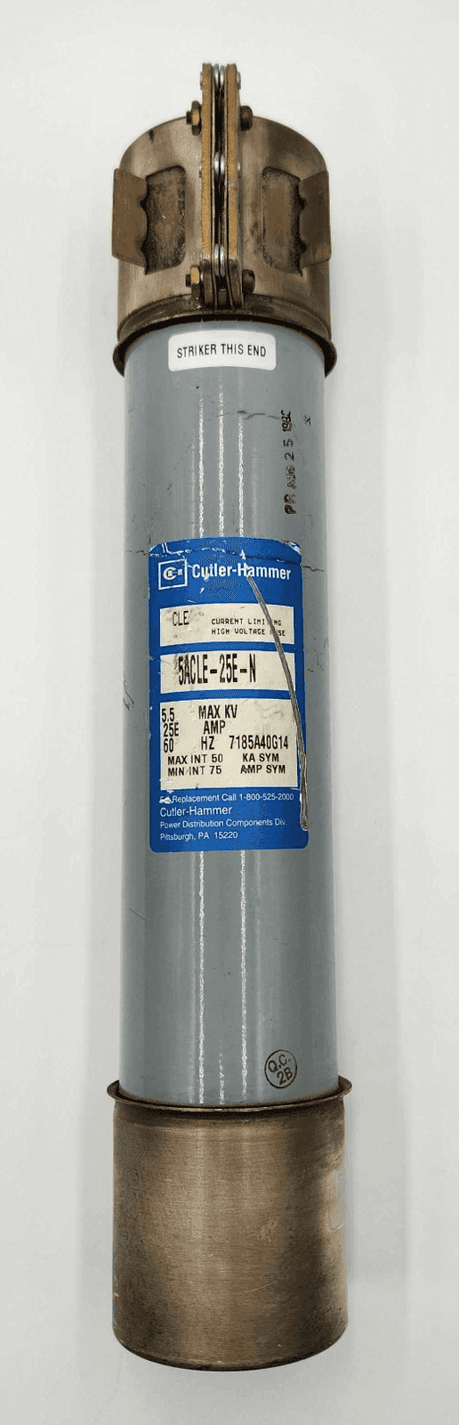 Cutler-Hammer 5ACLE-25E-N Fuse 25A 5.5KV Class RK1 Time-Delay