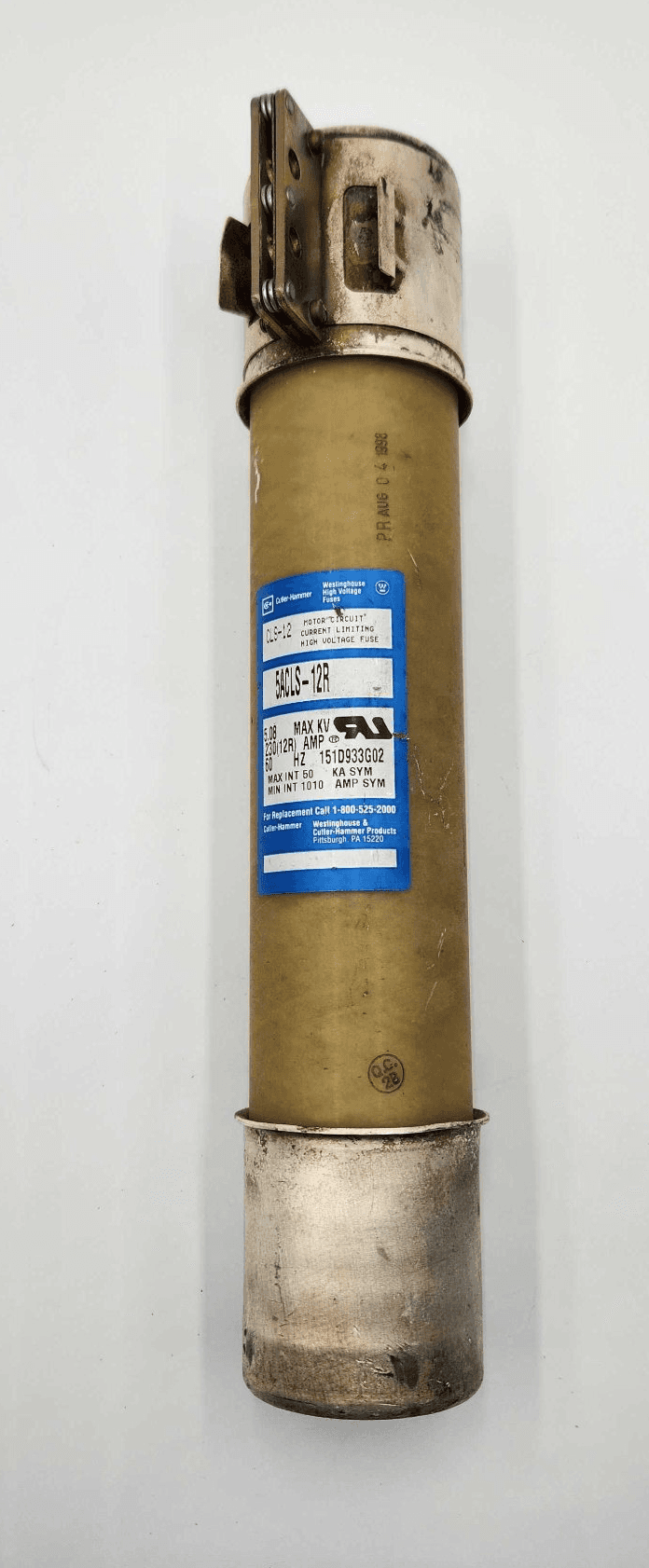 Cutler-Hammer 5ACLS-12R Fuse 12A 5.08KV Class RK1 Time-Delay – image 1