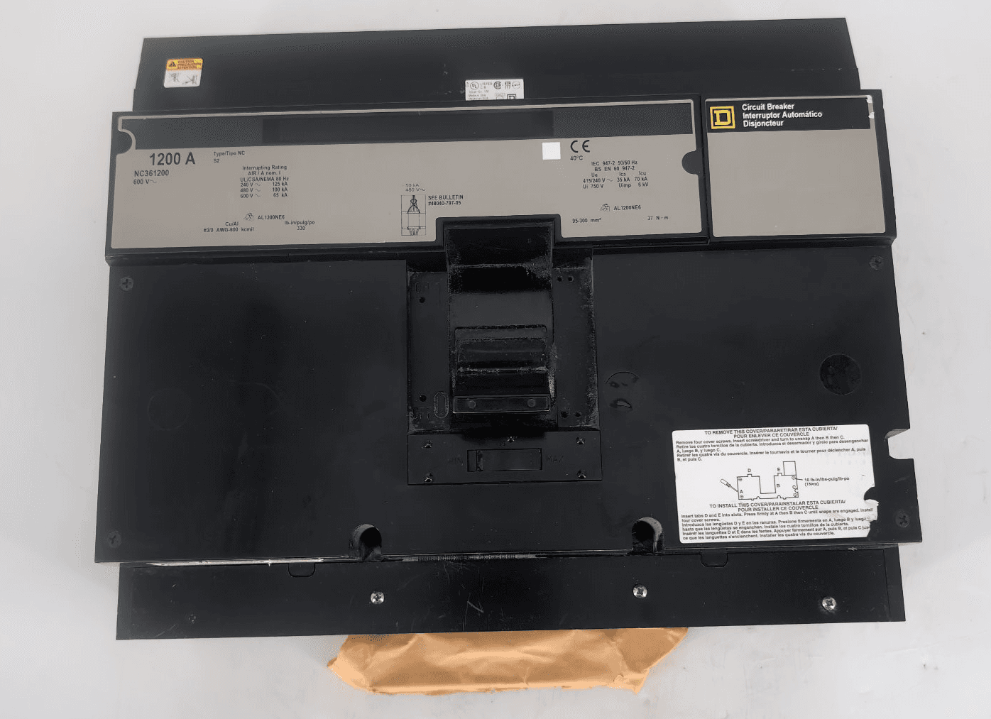 Square D NC361200 Circuit Breaker 1200A 609V 3P – image 1
