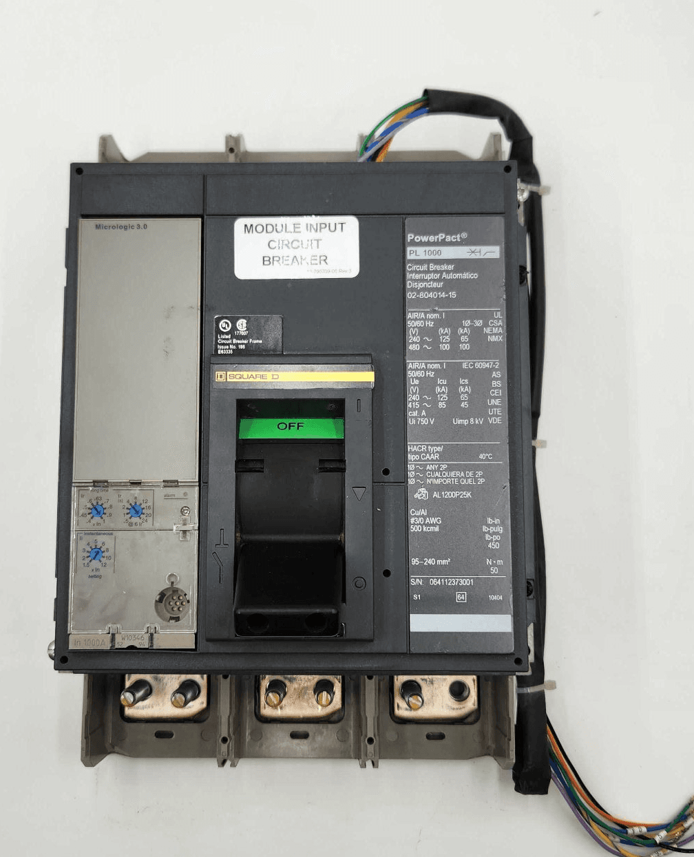Square D PLF34100CU31AAFULYEY001 Circuit Breaker — image 1 of 8