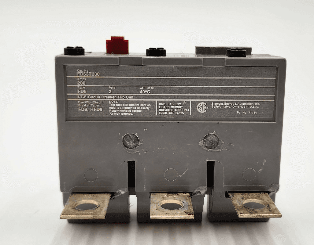 Siemens FD63T200 Circuit Breaker Accessory — image 1 of 10