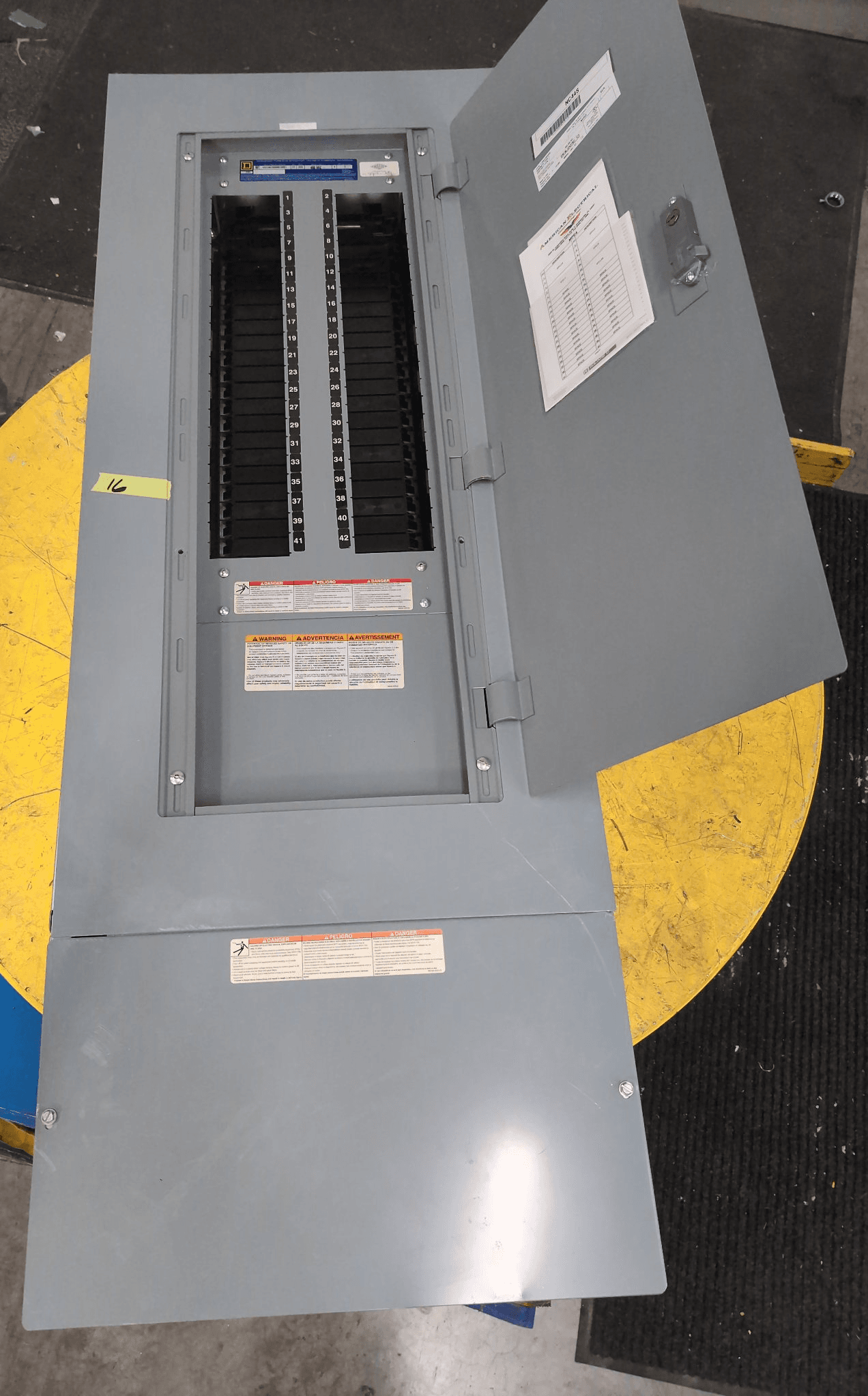 Square D NC44SA NF Panelboard 225A 480V MLO 42 Cir NEMA 1 – image 1