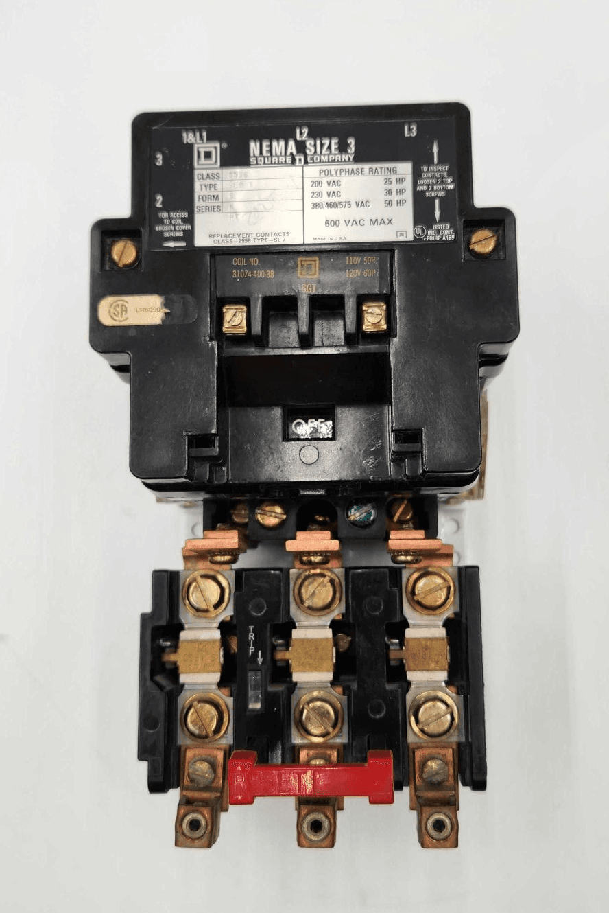 Square D 8536SEO1 Starter 600V 3P Coil 120V