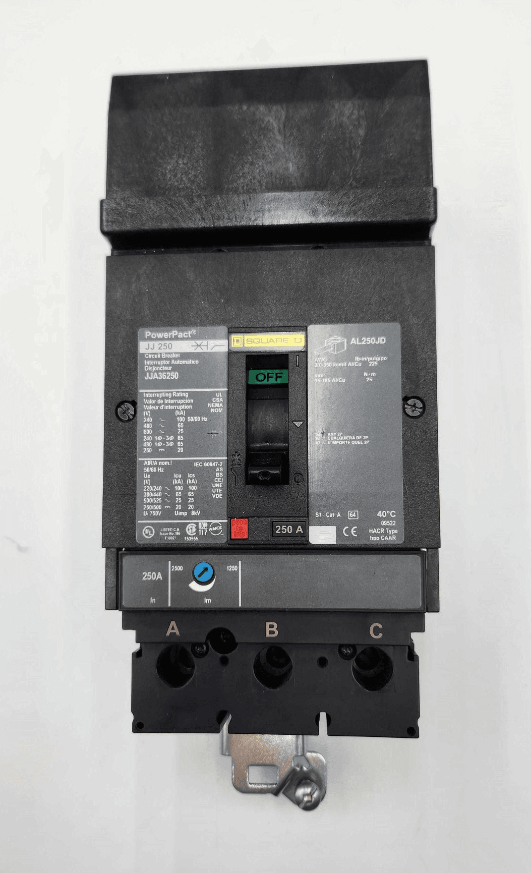 Square D JJA36250 Circuit Breaker 250A 600V 3P