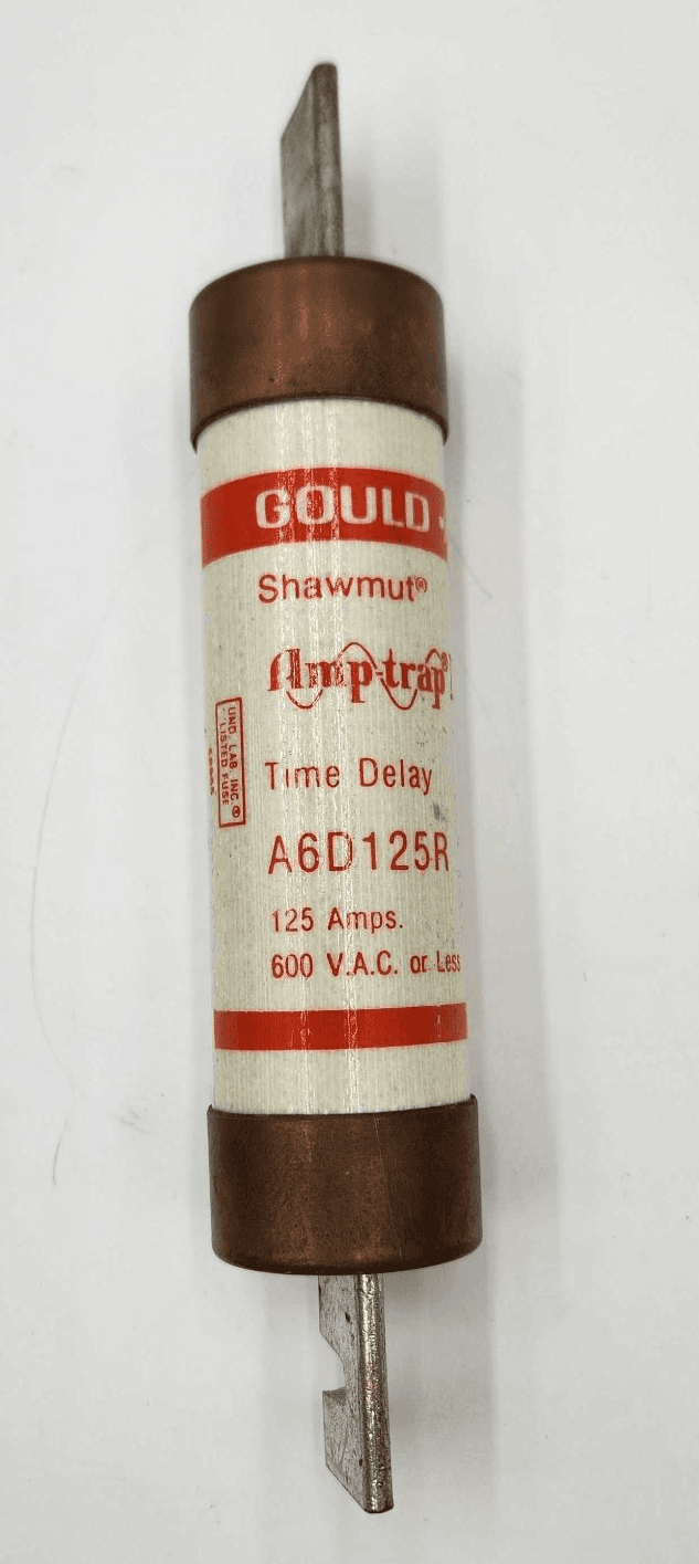 Gould Shawmut A6D125R Fuse 125A 600V Class RK1 Time-Delay