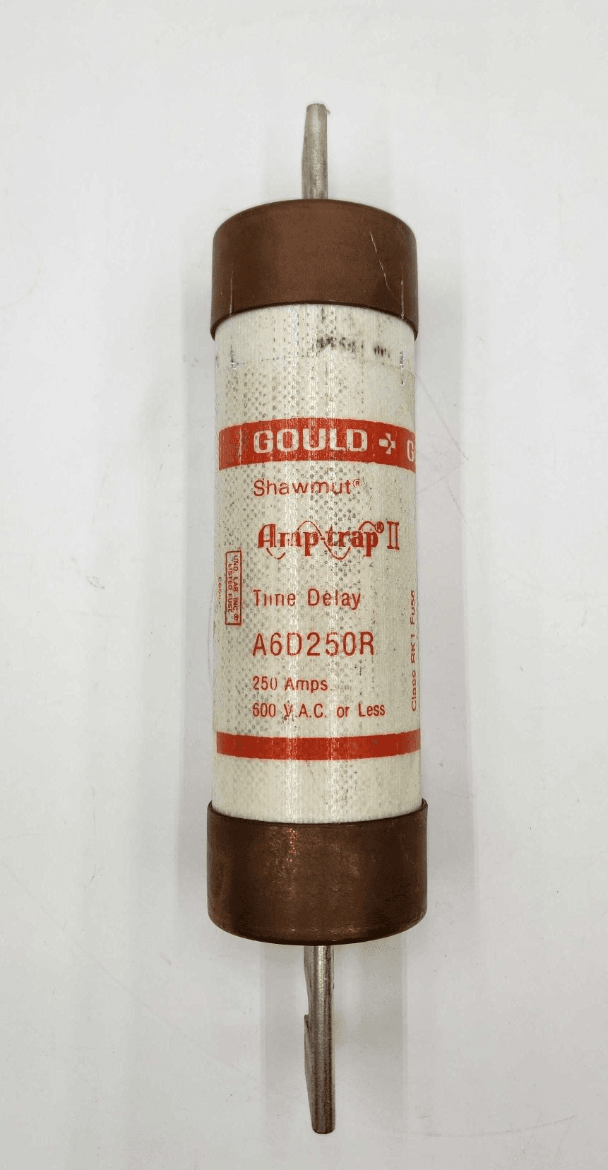 Gould Shawmut A6D250R Fuse 250A 600V Class RK1 Time-Delay