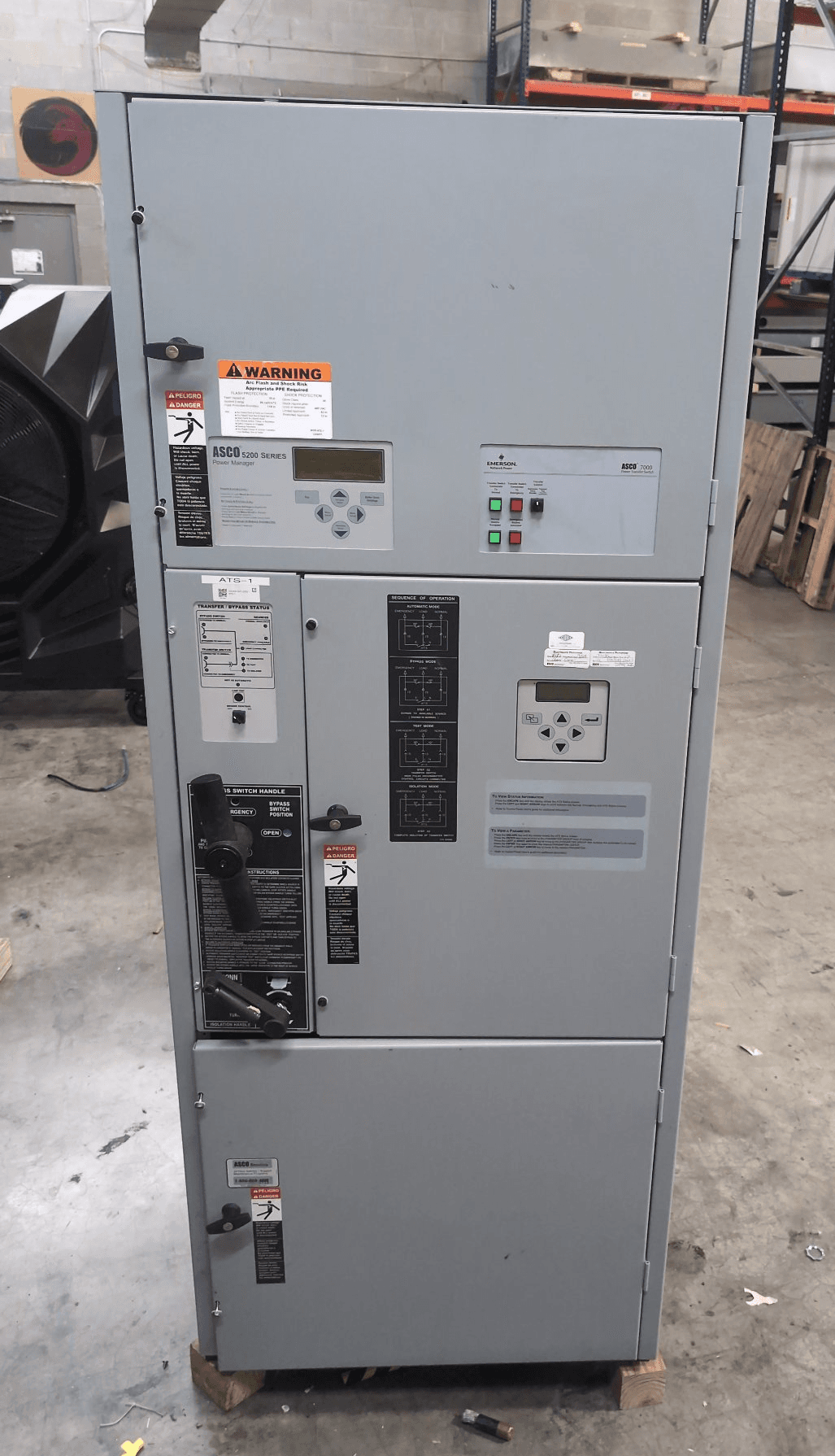 ASCO 7000 SERIES Automatic Transfer Switch 600A 480V