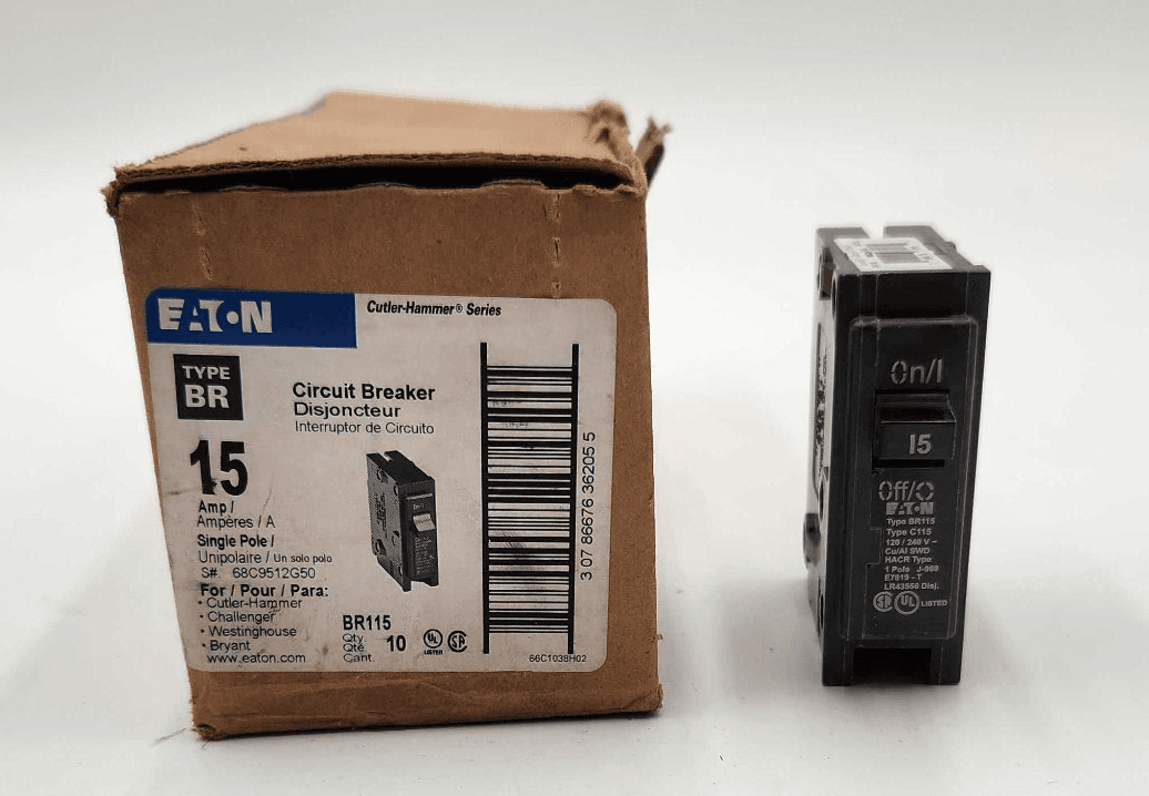 Eaton BR115 Circuit Breaker — image 1 of 7
