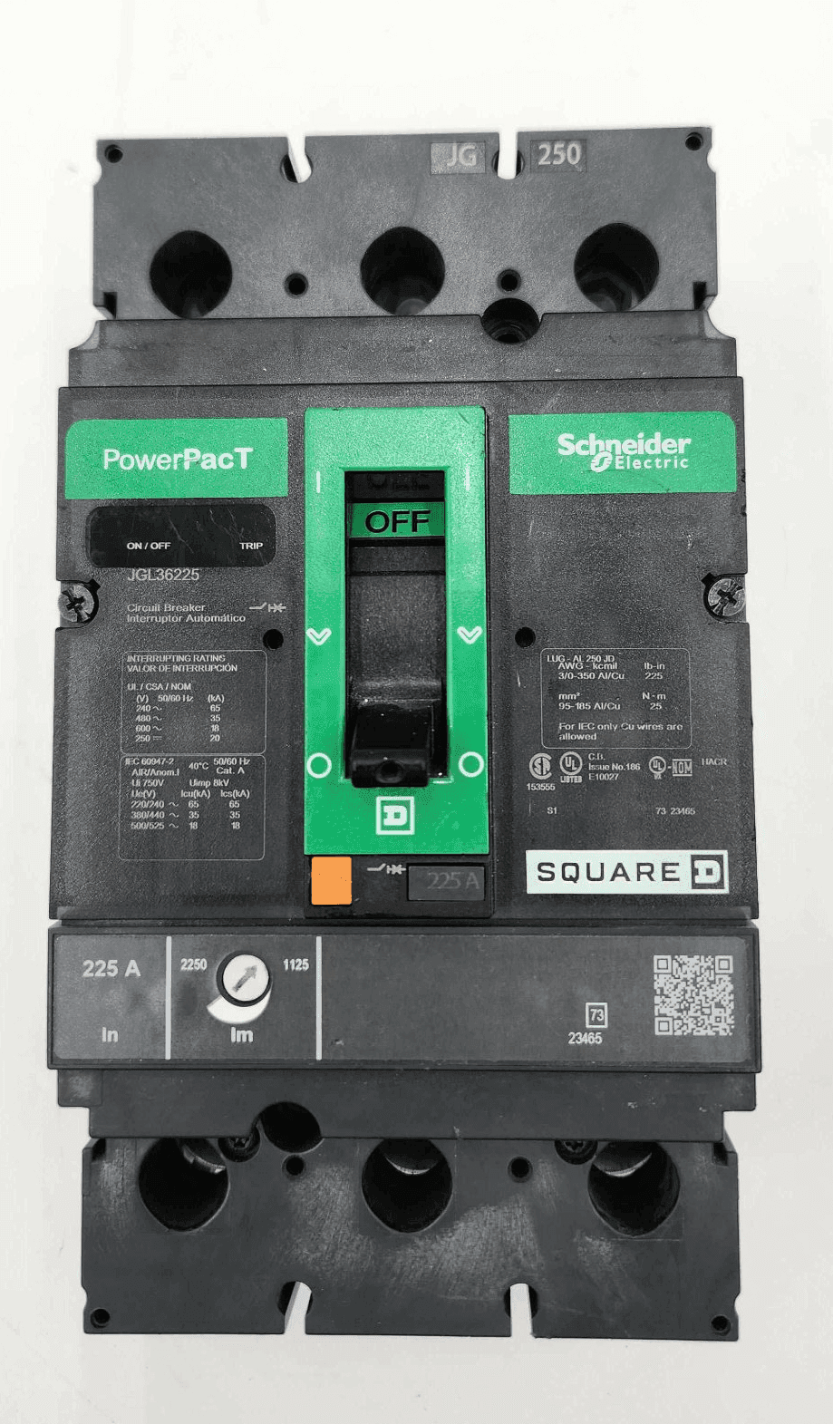 Square D JGL36225 Circuit Breaker — image 1 of 7
