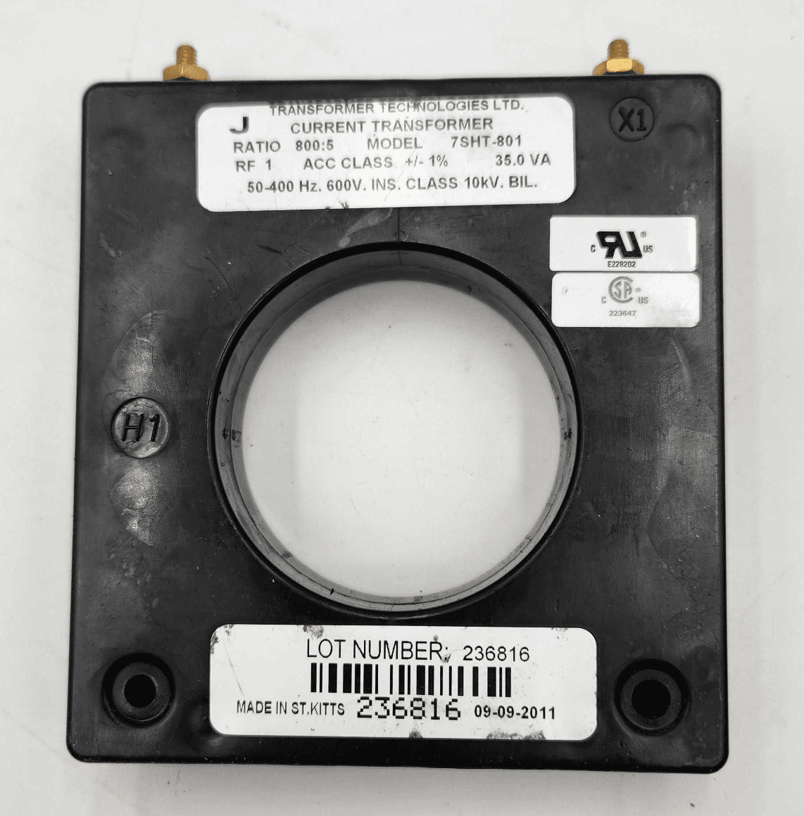 Crompton 7SHT-801 Current Transformer 6" x 3"