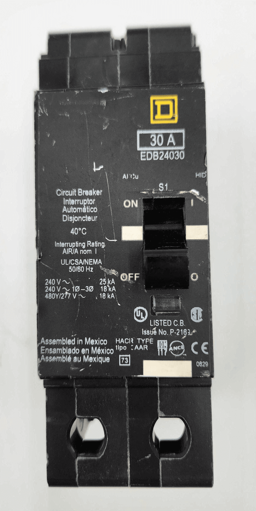 Square D EDB24030 Circuit Breaker — image 1 of 7