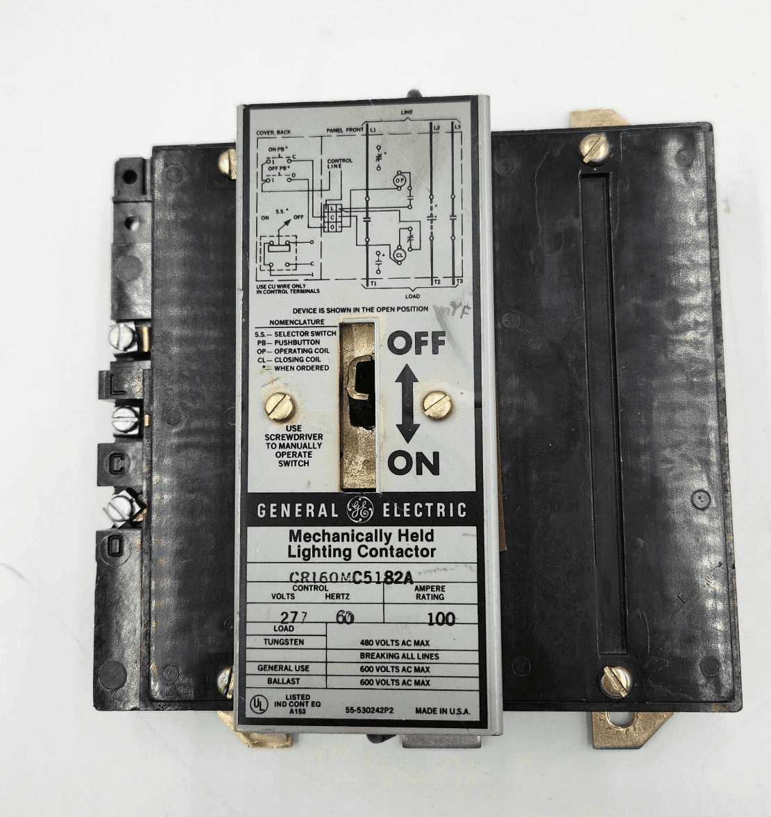 General Electric CR160MC5182A Contactor 277V