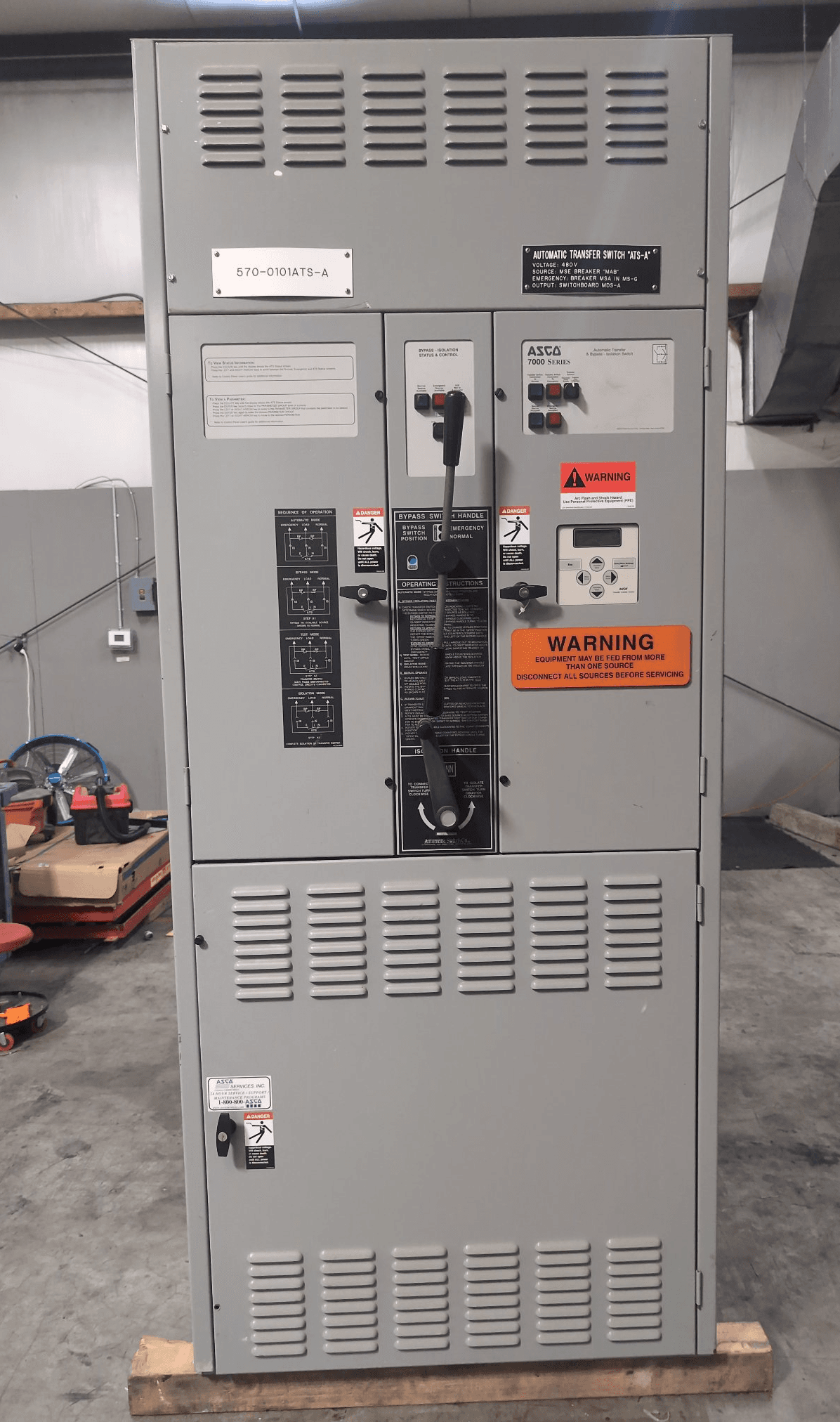 ASCO G7ATB31200N5XC Automatic Transfer Switch 1200A 480V