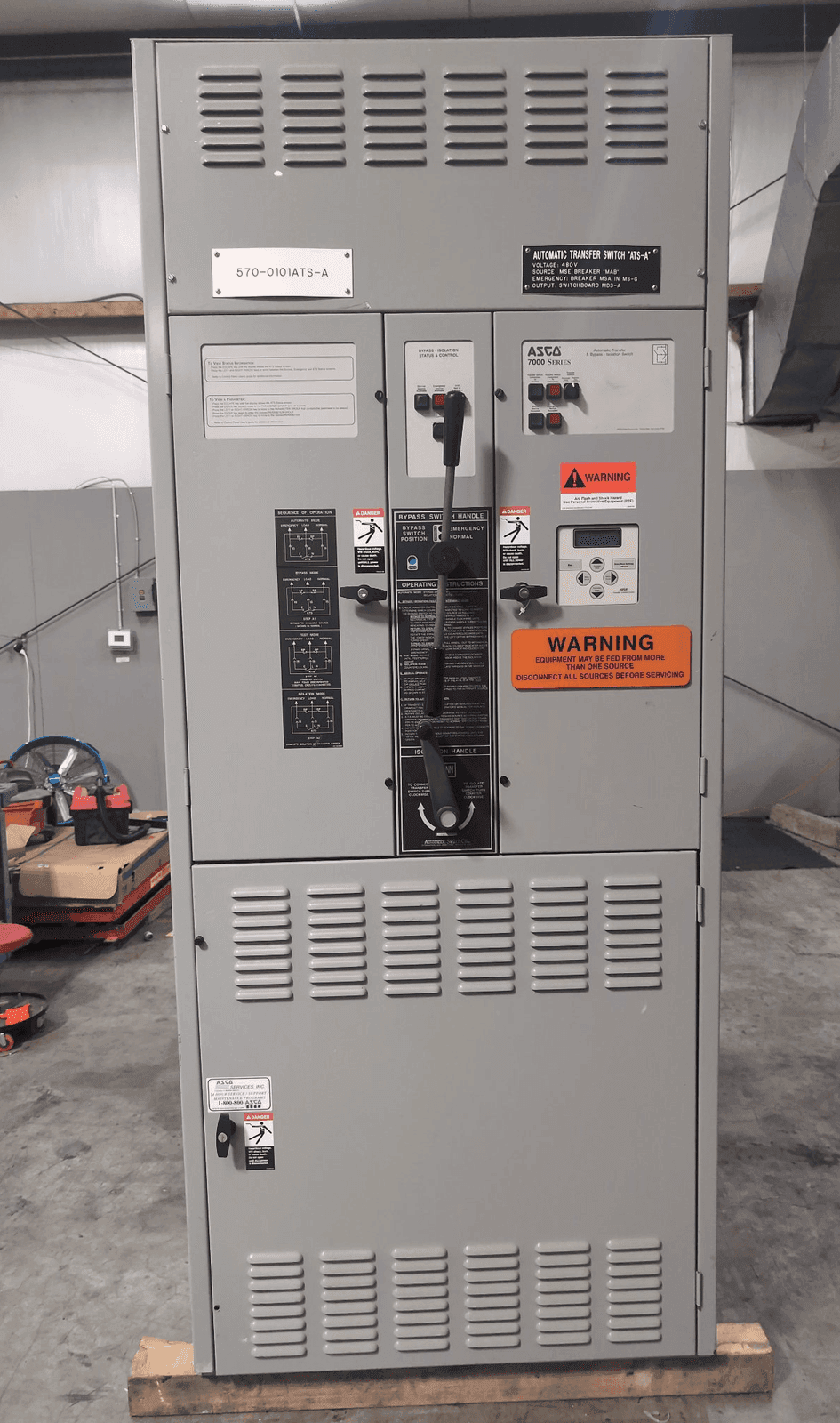 ASCO G7ATB31200N5XC Automatic Transfer Switch 1200A 480V