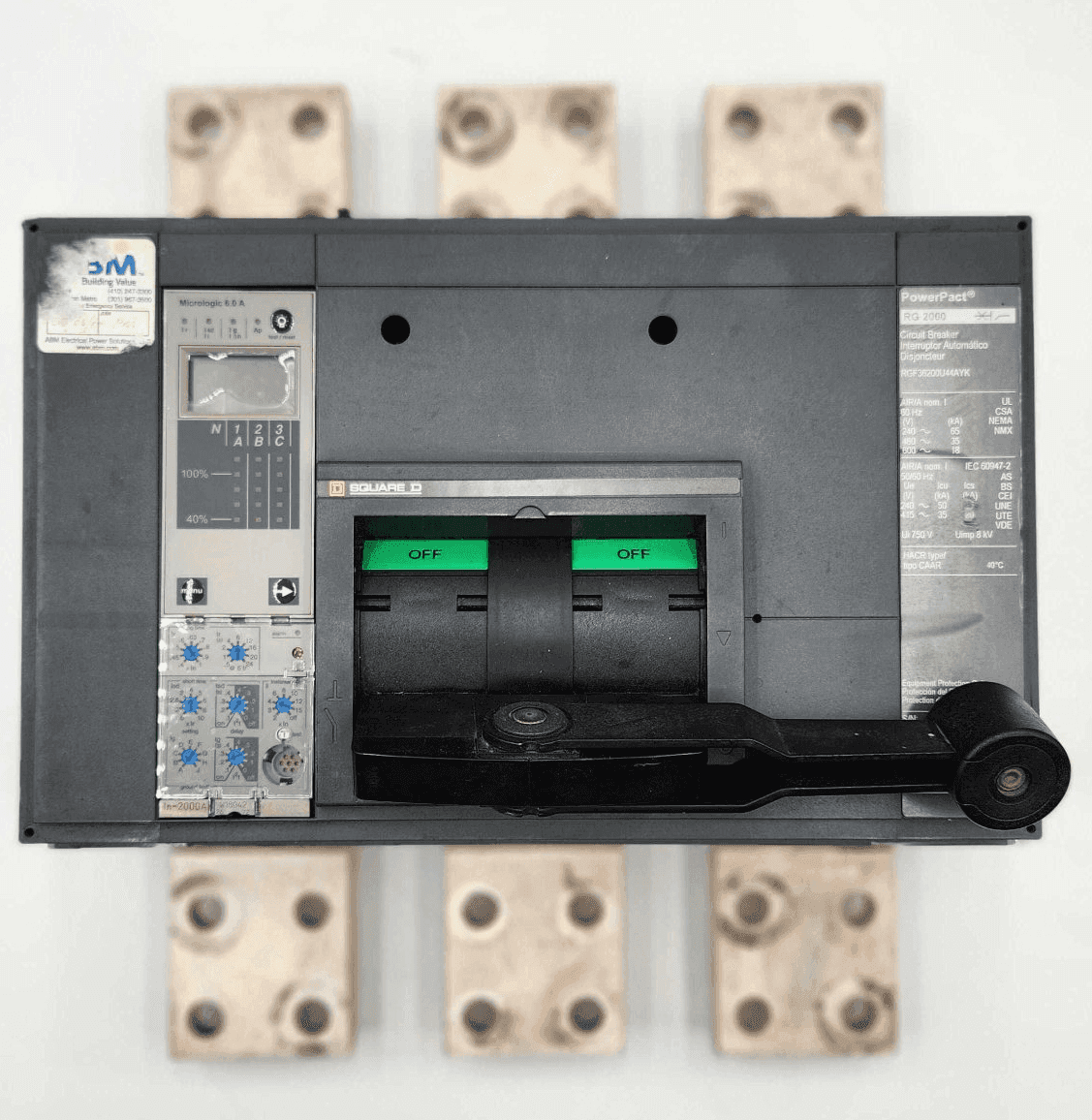Square D RFG36200U44AYK Circuit Breaker 2000A 600V 3P