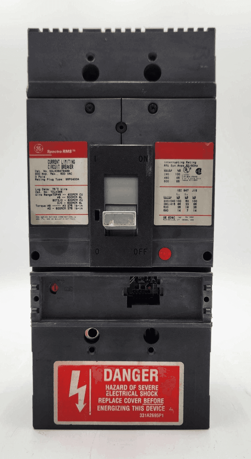 GE SGLA36AT0400 Circuit Breaker — image 1 of 7