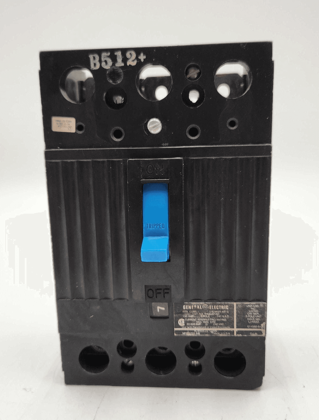 GE THQD32150 Circuit Breaker 150A 240V 3P THQD