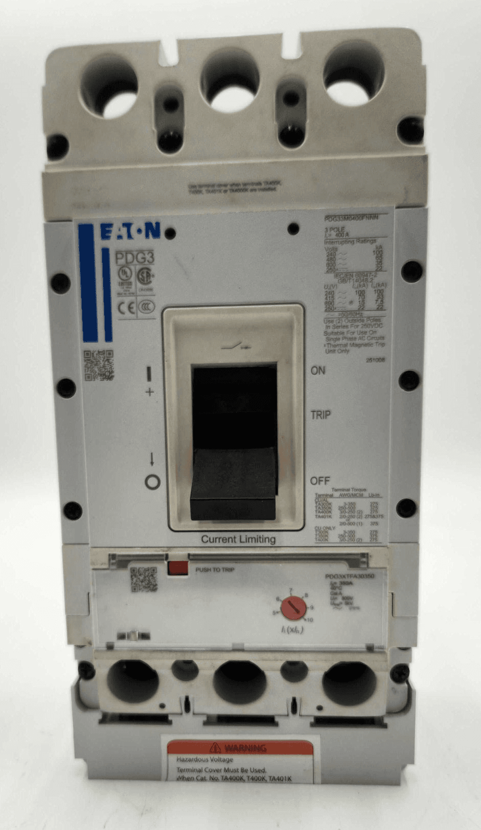 Eaton PDG33M0400FNNN Circuit Breaker — image 1 of 8