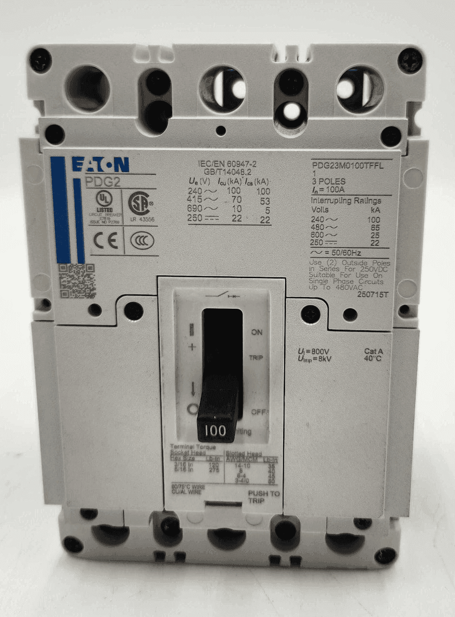 Eaton PDG23M0100TFFL Circuit Breaker — image 1 of 7