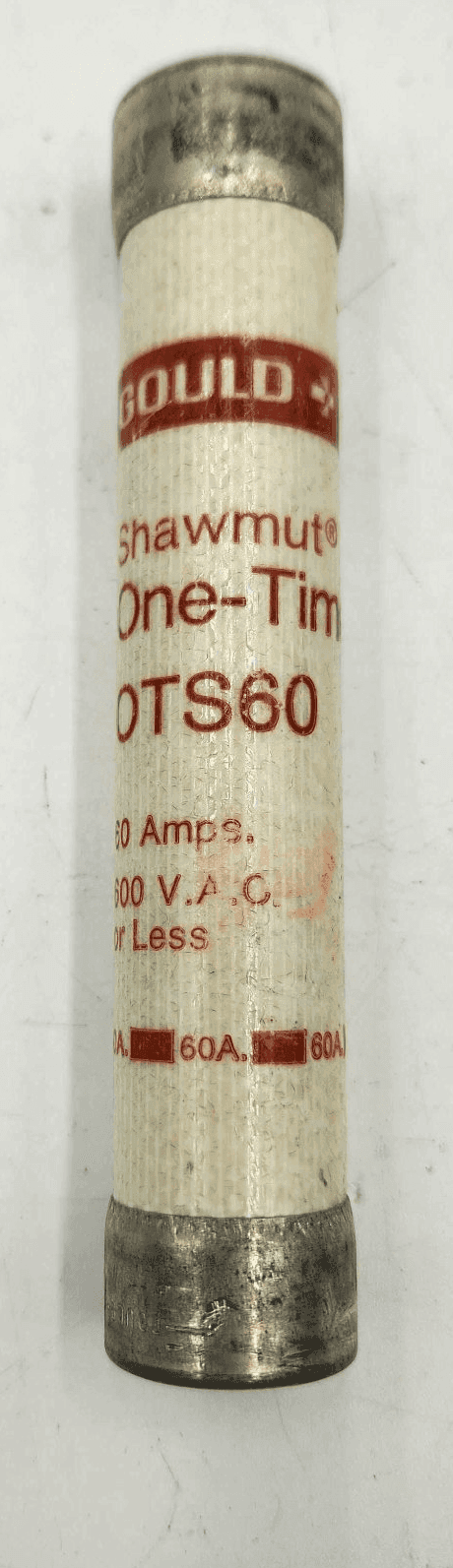 Gould Shawmut OTS60 Fuse 60A 600V Class RK1 Time-Delay
