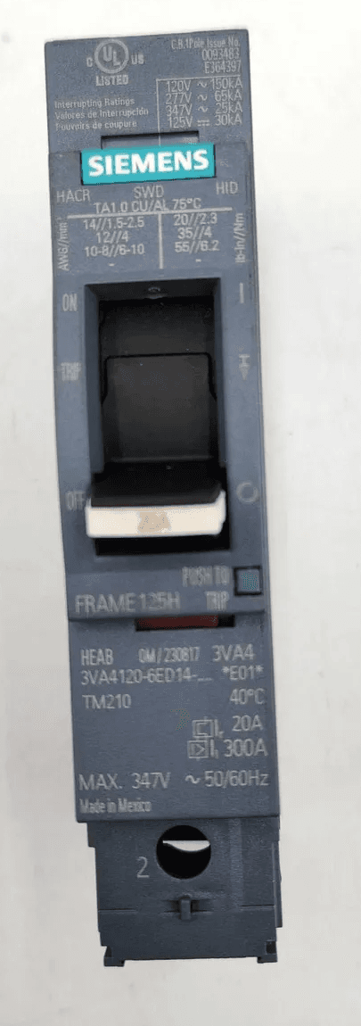 Siemens 3VA4120-6ED14-0AA0 Circuit Breaker — image 1 of 7